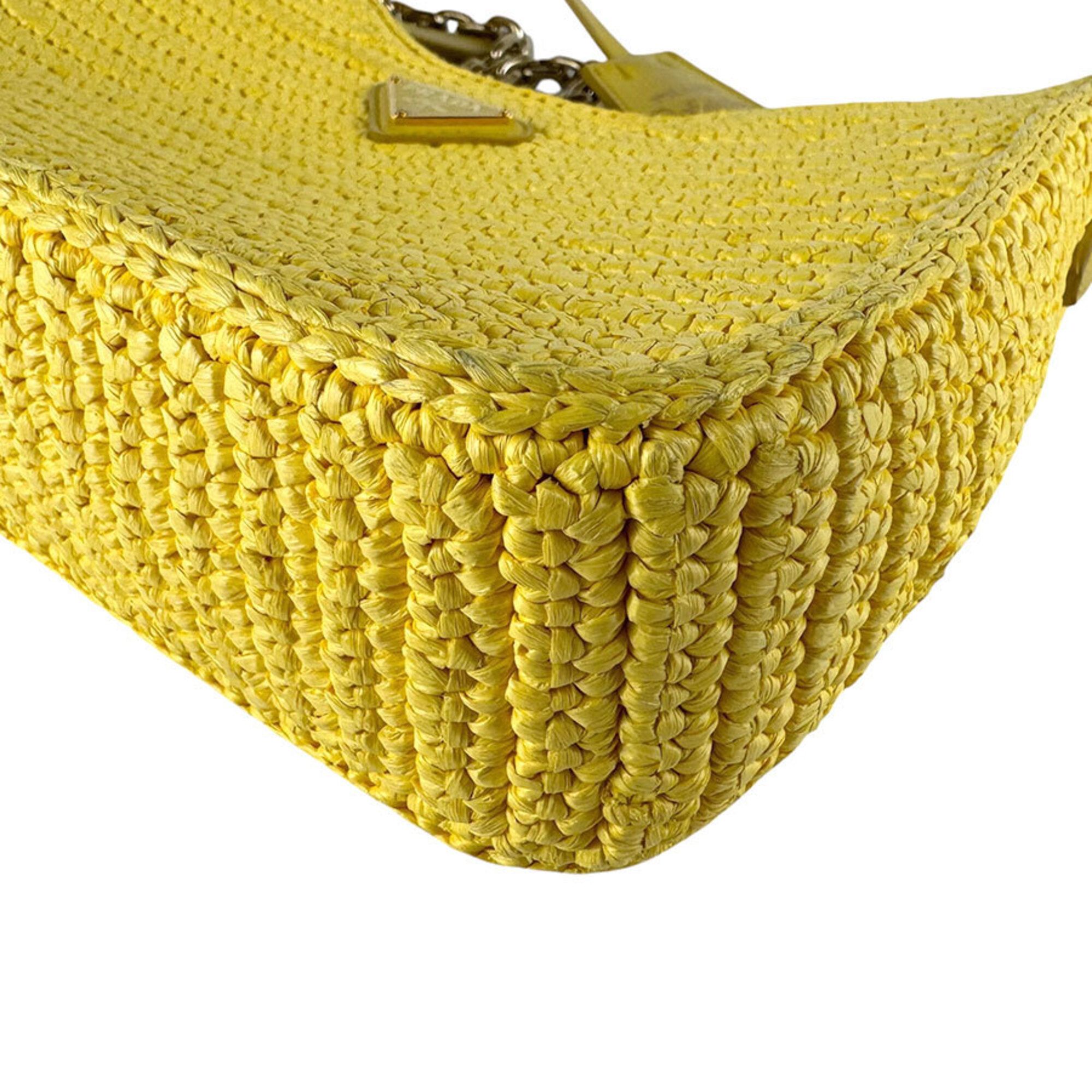 Raffia Shoulder Bag (Pre-Owned) - Prada - Modalova