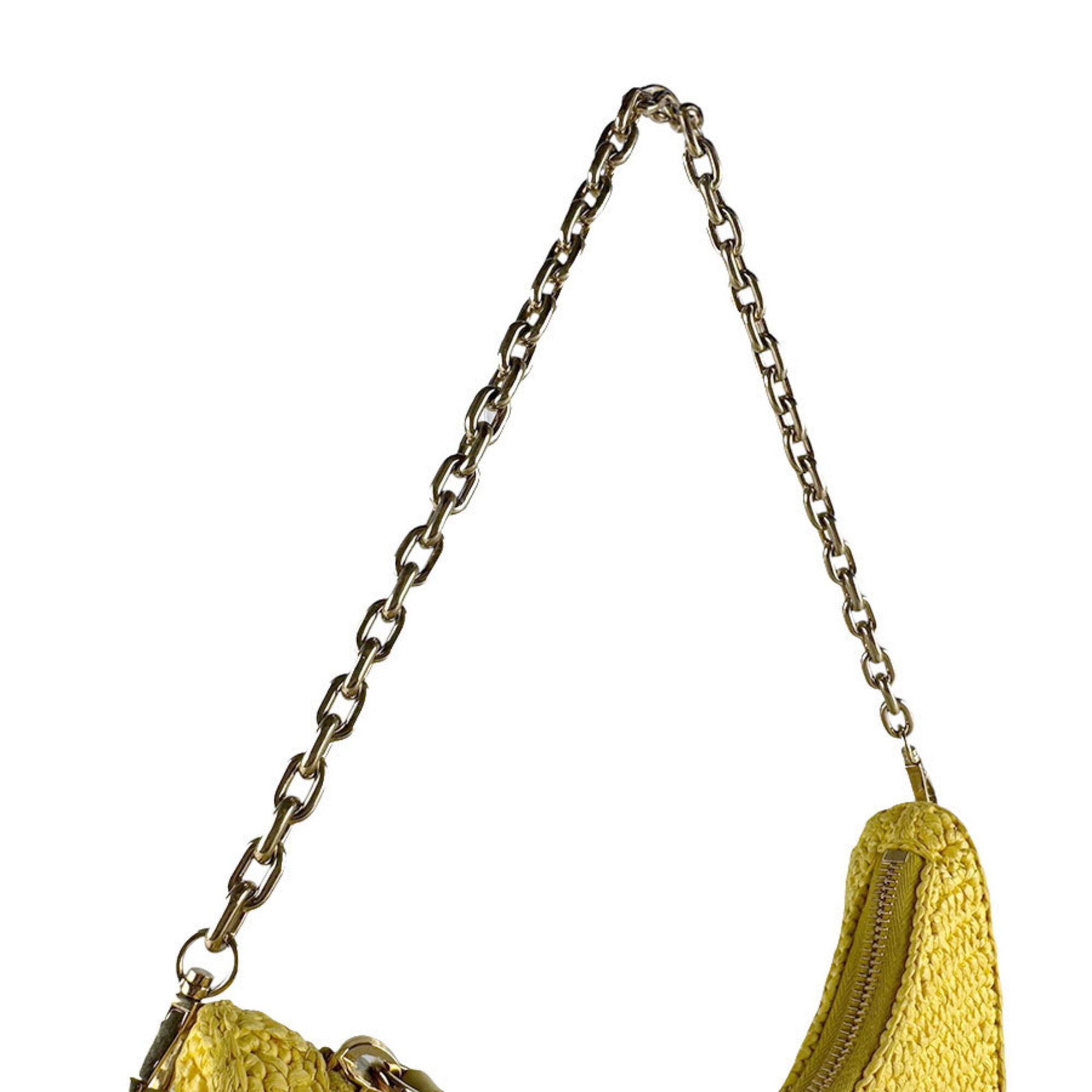 Raffia Shoulder Bag (Pre-Owned) - Prada - Modalova