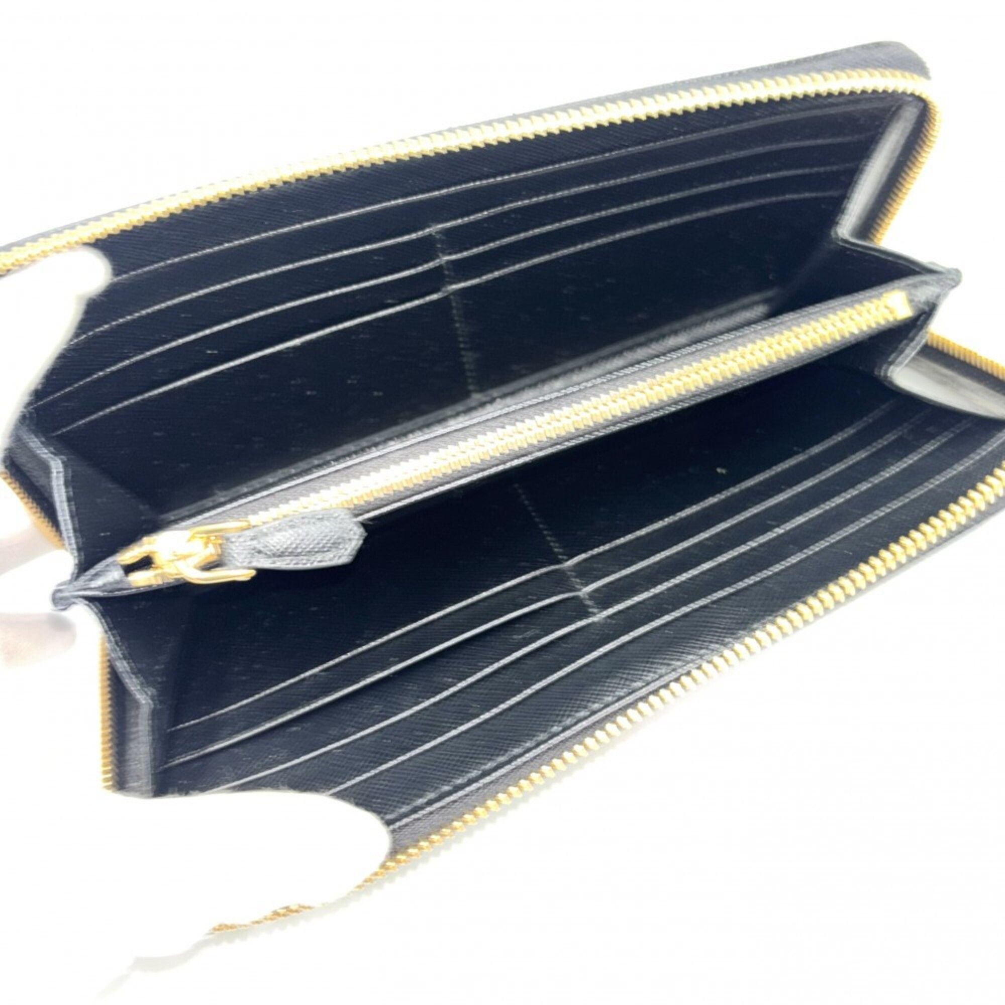 Leather Long Wallet (Bi-Fold) (Pre-Owned) - Prada - Modalova