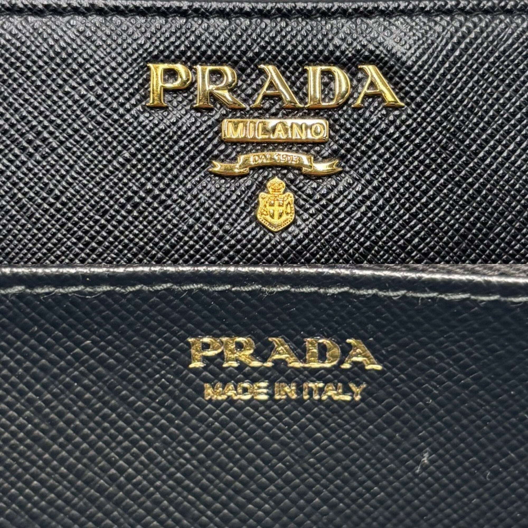 Leather Long Wallet (Bi-Fold) (Pre-Owned) - Prada - Modalova