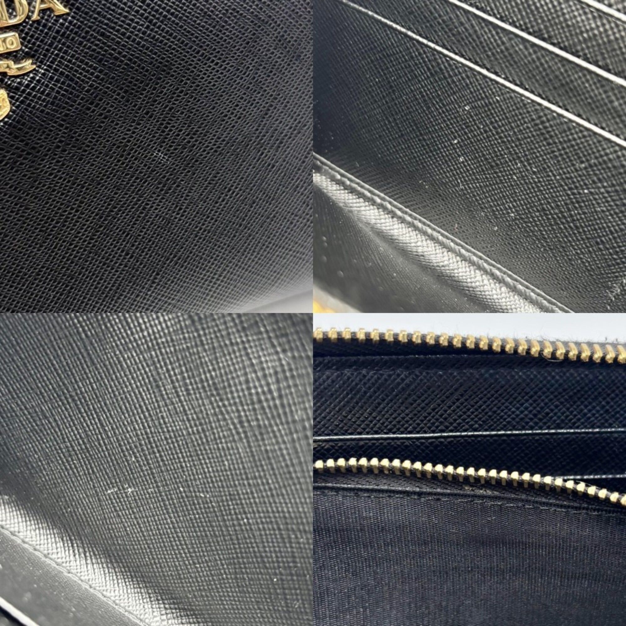 Leather Long Wallet (Bi-Fold) (Pre-Owned) - Prada - Modalova