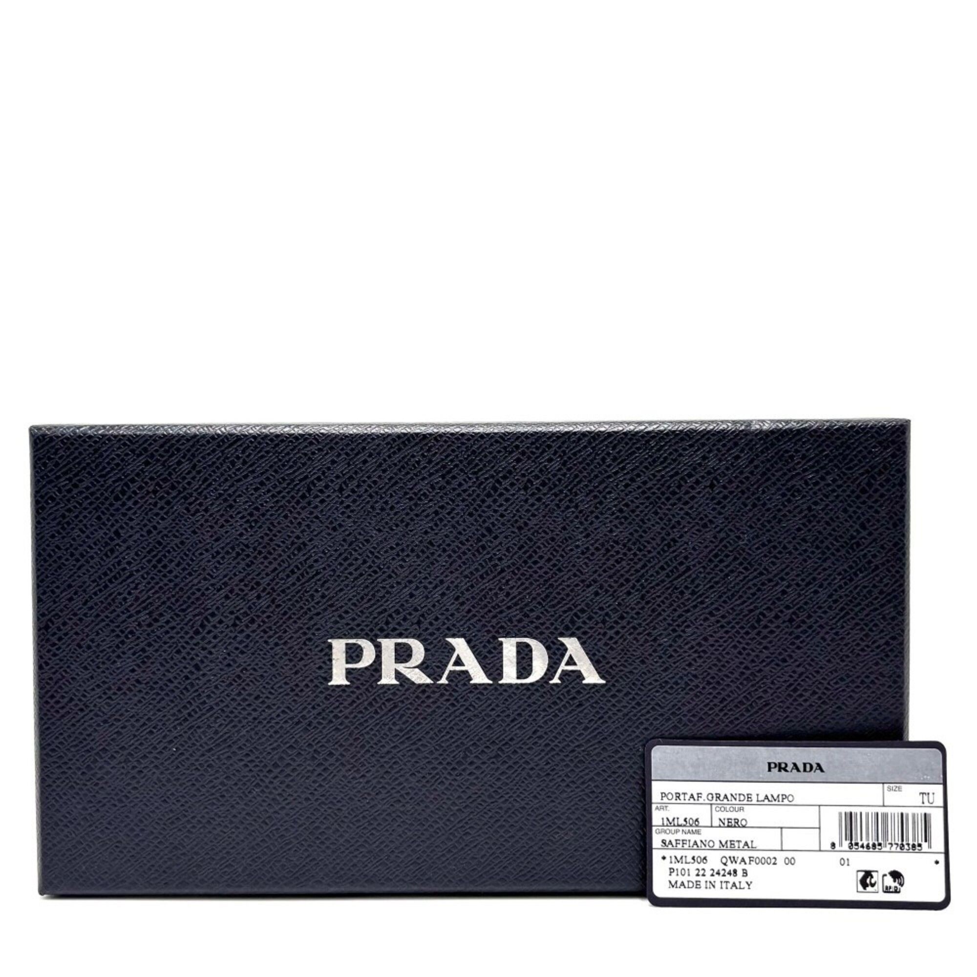 Leather Long Wallet (Bi-Fold) (Pre-Owned) - Prada - Modalova