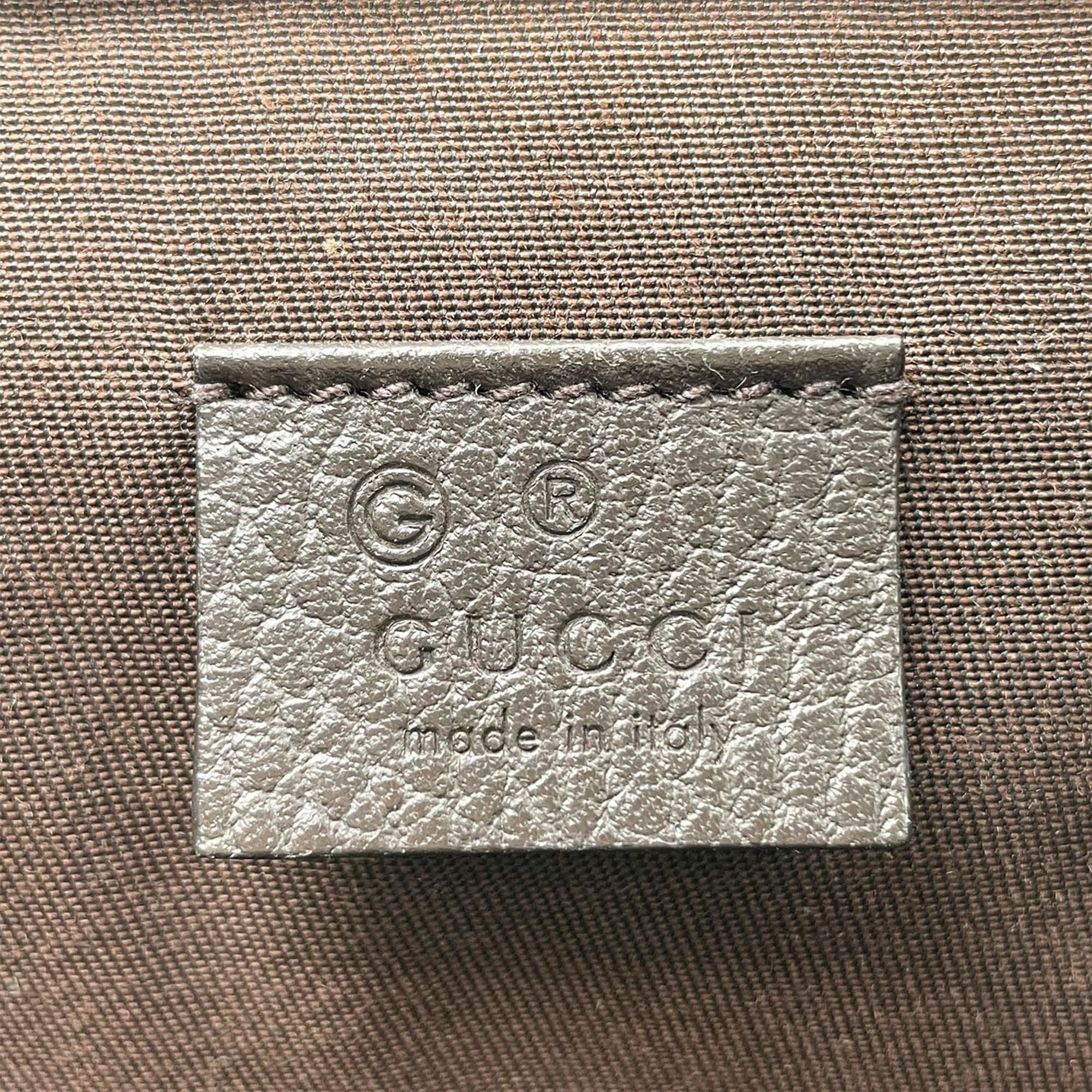 Gg Canvas Leather Backpack (Pre-Owned) - Gucci - Modalova