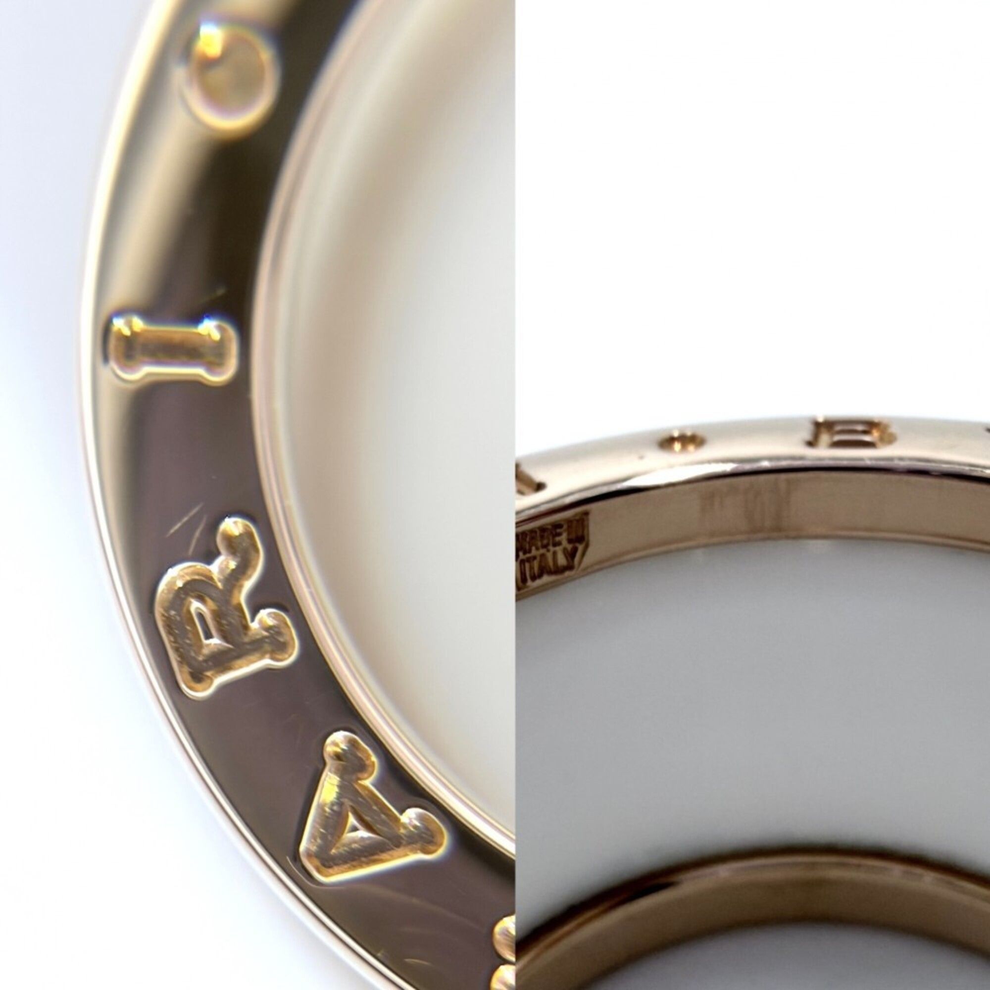 Pink Gold (18K) Ceramic Band Ring (Pre-Owned) - Bvlgari - Modalova
