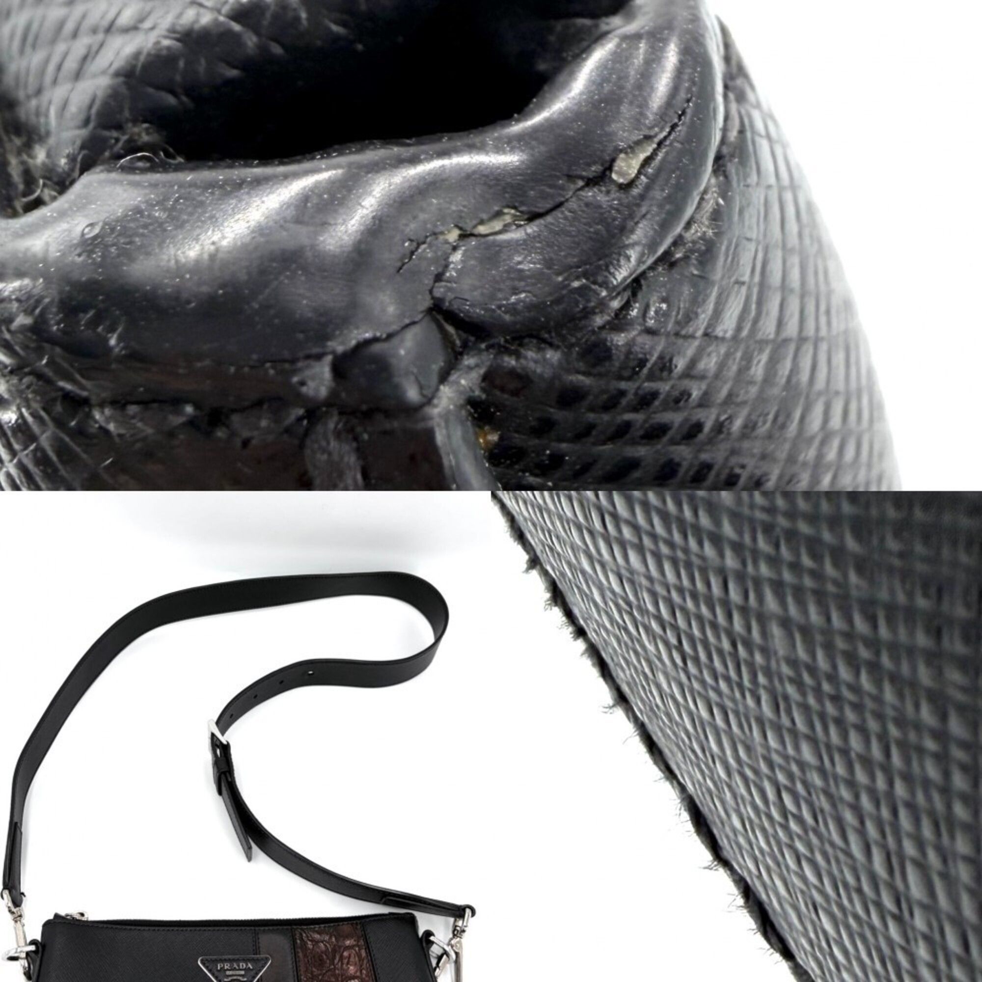 Leather Shoulder Bag (Pre-Owned) - Prada - Modalova