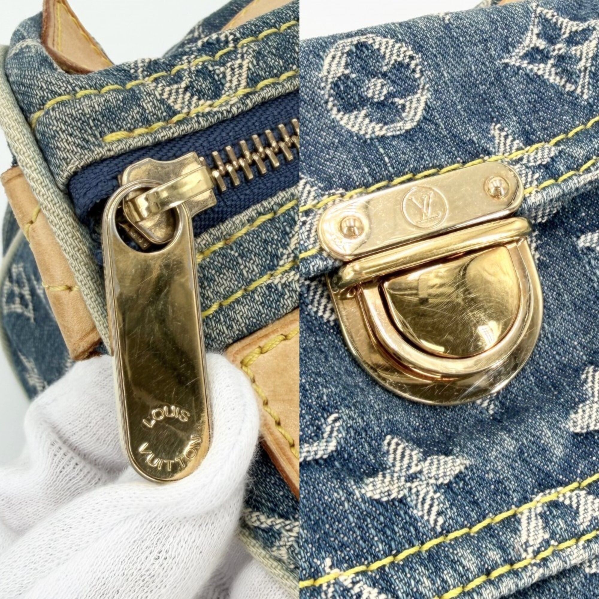 Monogram Denim Handbag (Pre-Owned) - Louis Vuitton - Modalova