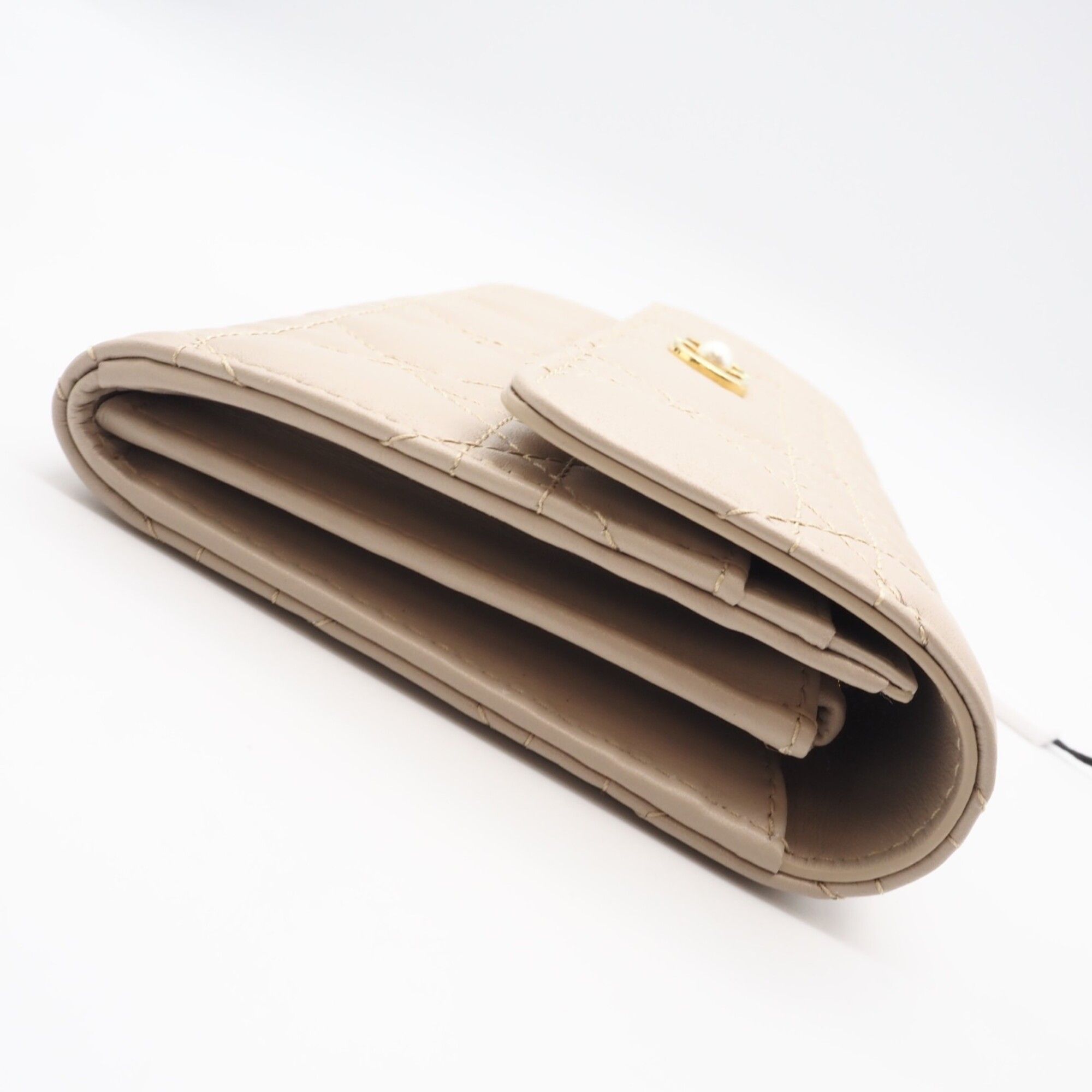 Leather Long Wallet (Bi-Fold) (Pre-Owned) - Christian Dior - Modalova