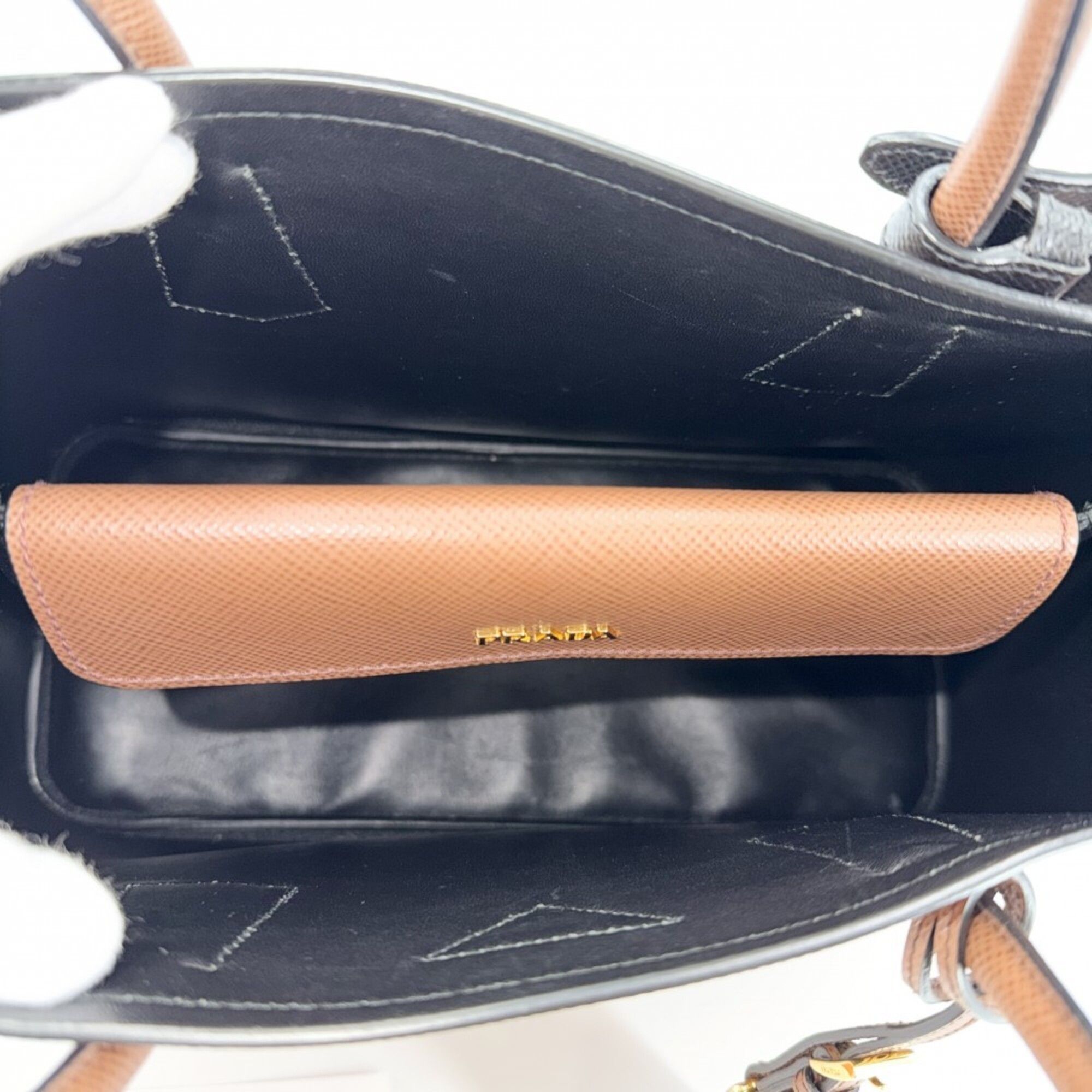 Leather Handbag Tote Bag (Pre-Owned) - Prada - Modalova