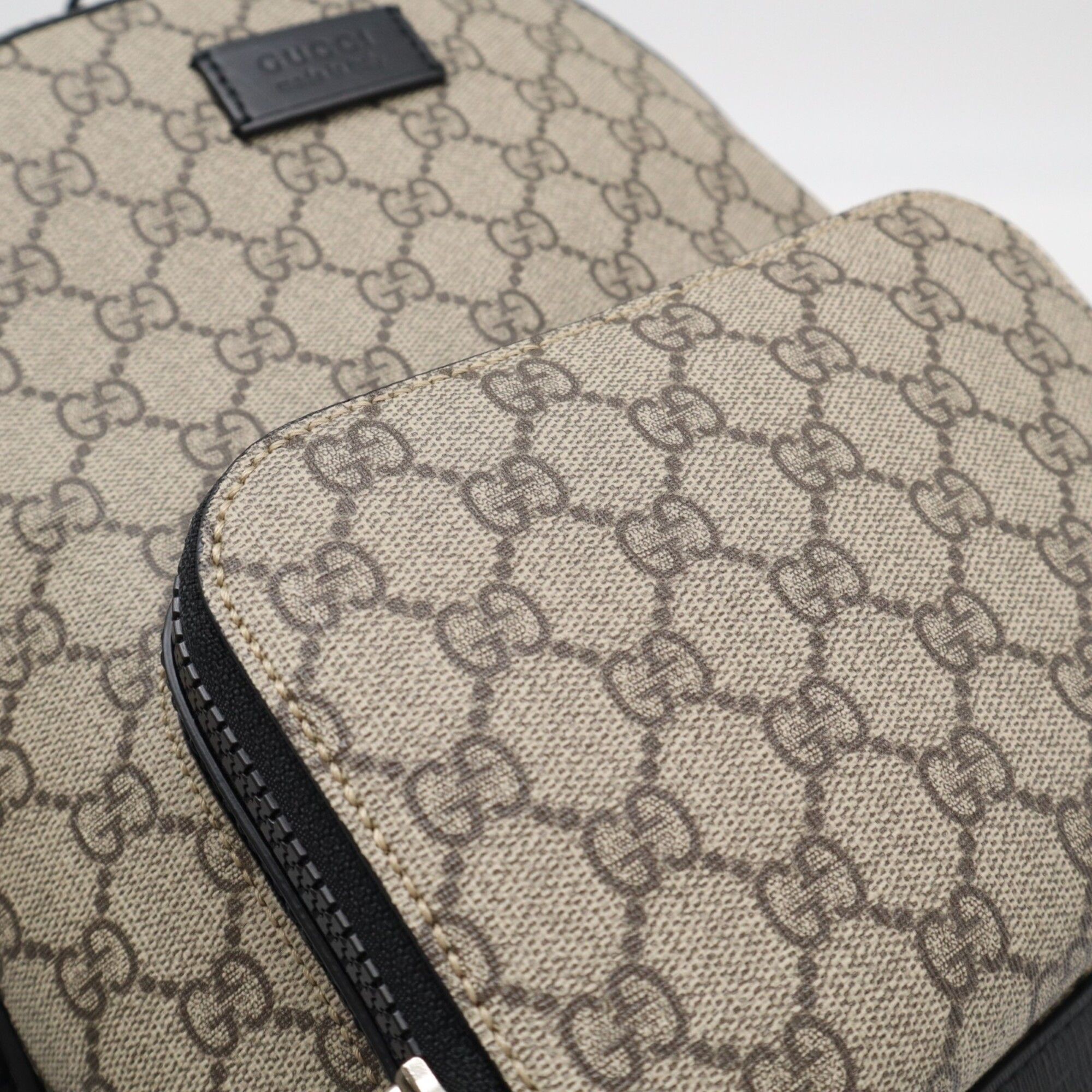 Canvas Leather Backpack (Pre-Owned) - Gucci - Modalova
