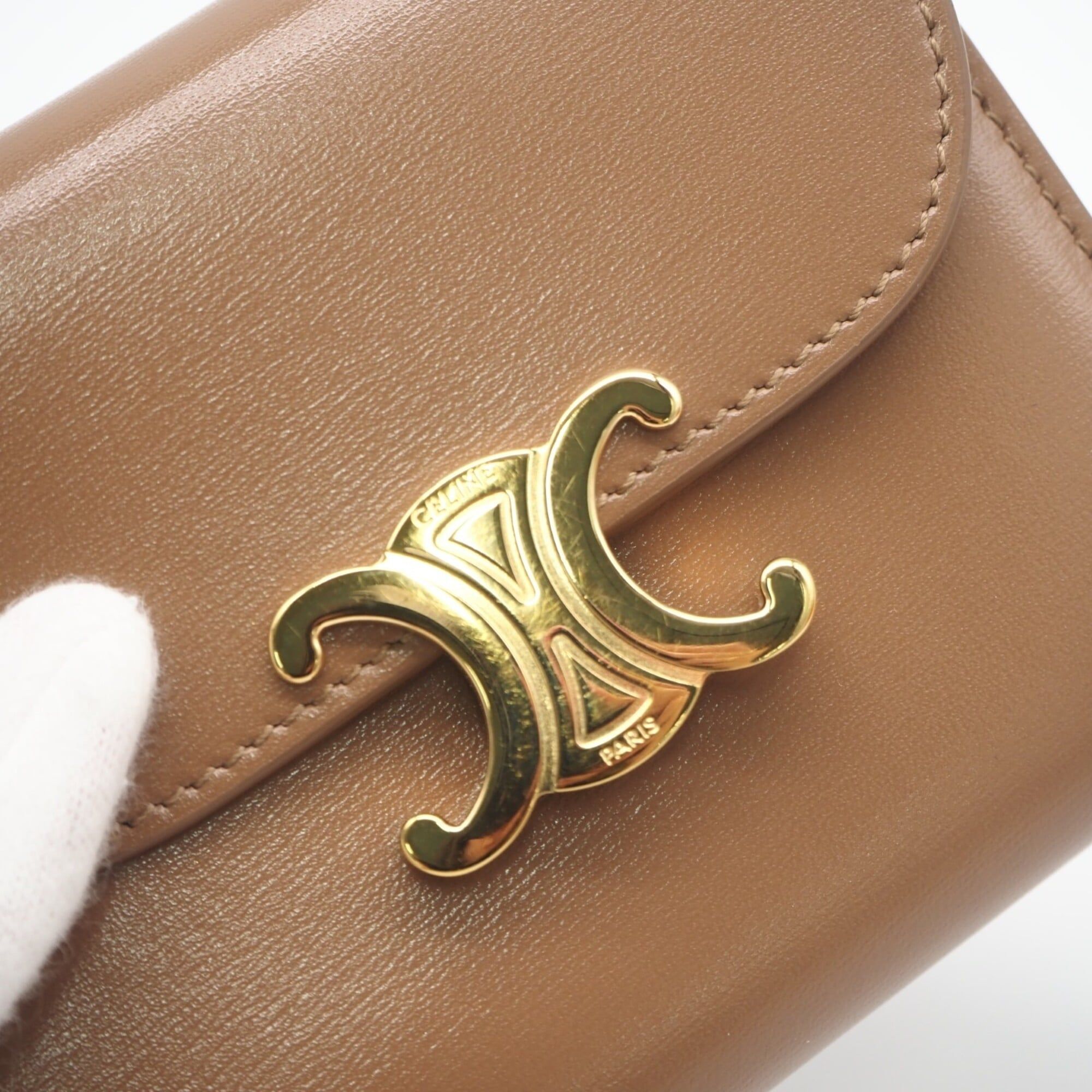 Leather Wallet (Tri-Fold) (Pre-Owned) - Celine - Modalova