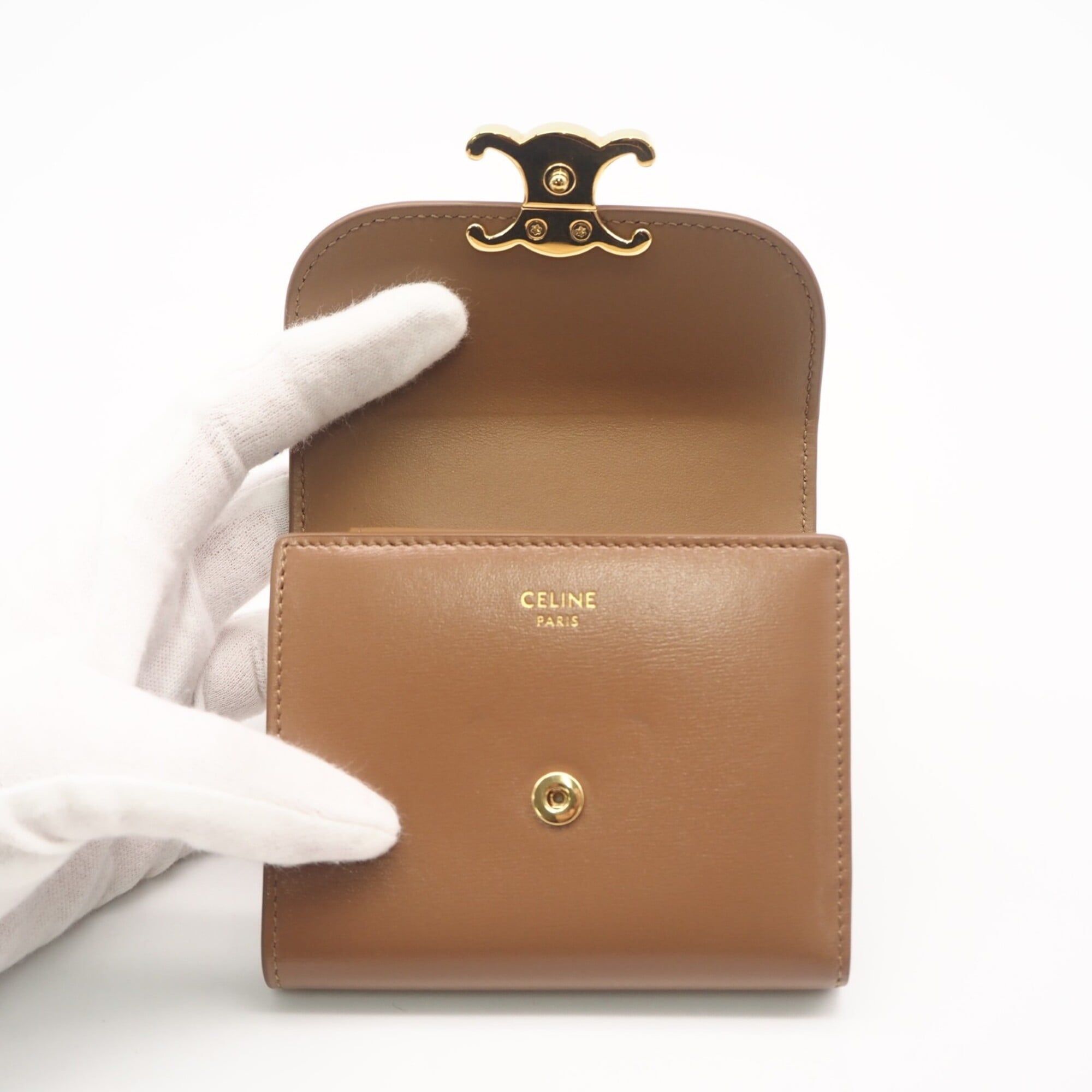 Leather Wallet (Tri-Fold) (Pre-Owned) - Celine - Modalova