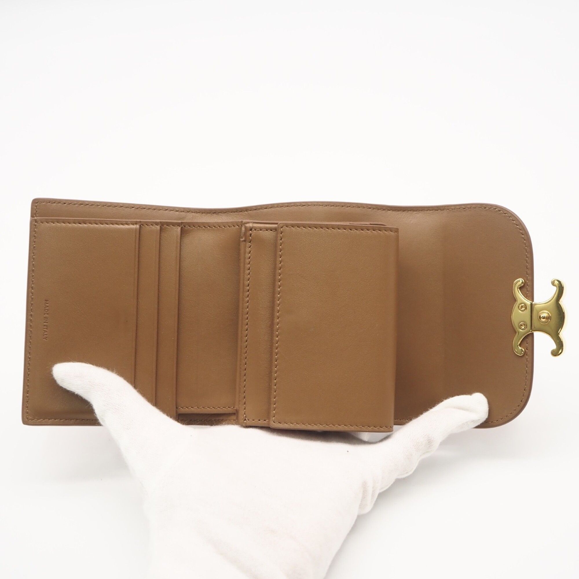Leather Wallet (Tri-Fold) (Pre-Owned) - Celine - Modalova