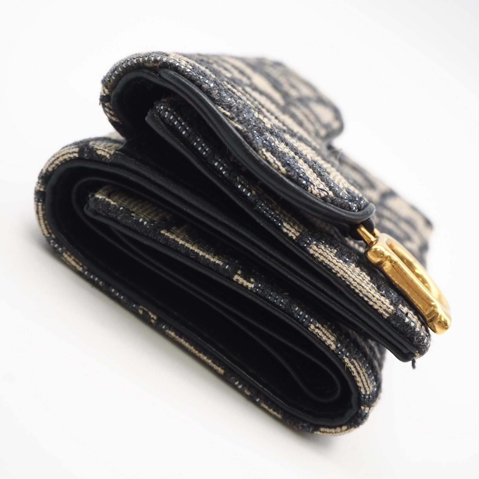 Canvas Leather Wallet (Tri-Fold) (Pre-Owned) - Christian Dior - Modalova