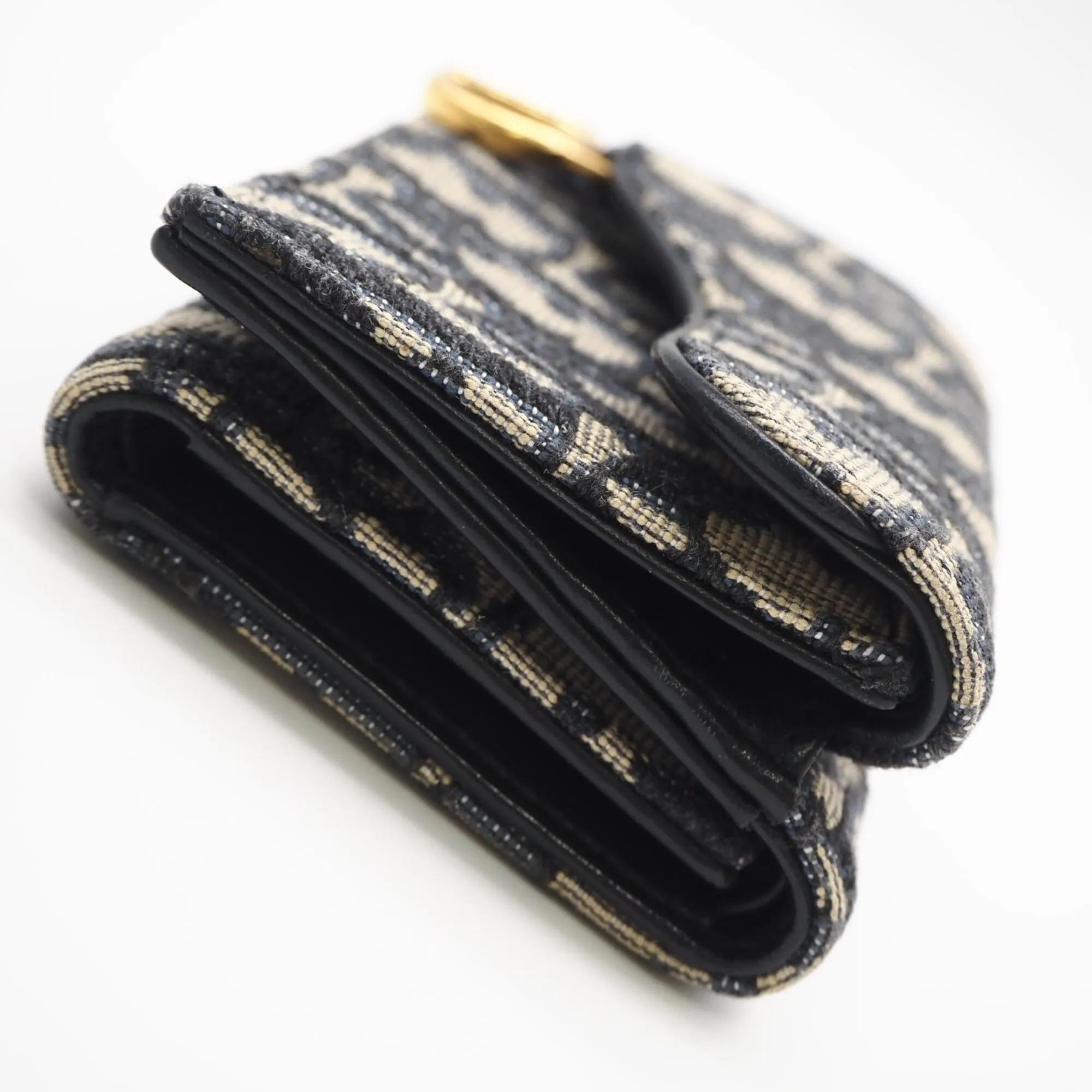 Canvas Leather Wallet (Tri-Fold) (Pre-Owned) - Christian Dior - Modalova