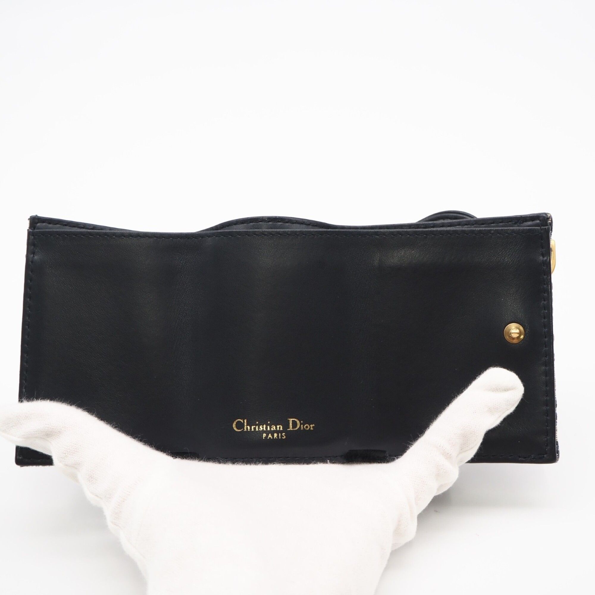 Canvas Leather Wallet (Tri-Fold) (Pre-Owned) - Christian Dior - Modalova