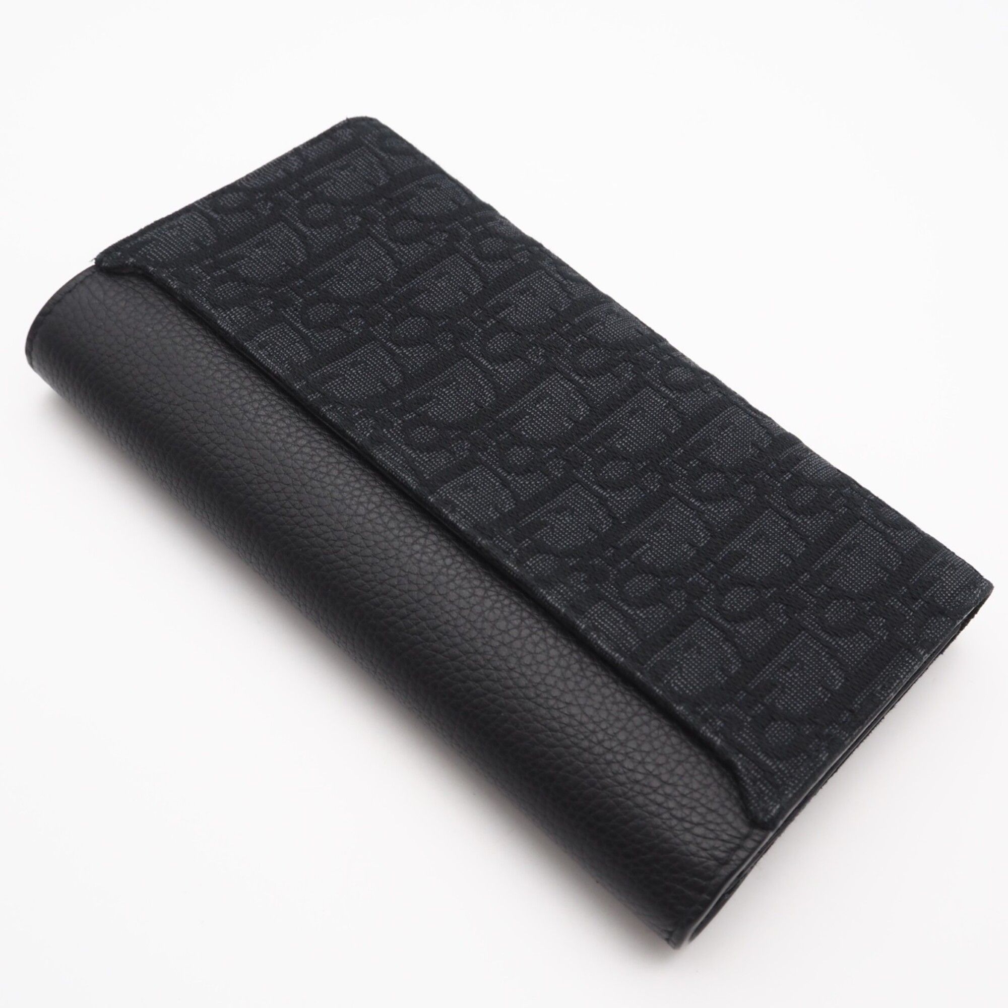 Canvas Leather Long Wallet (Bi-Fold) (Pre-Owned) - Christian Dior - Modalova
