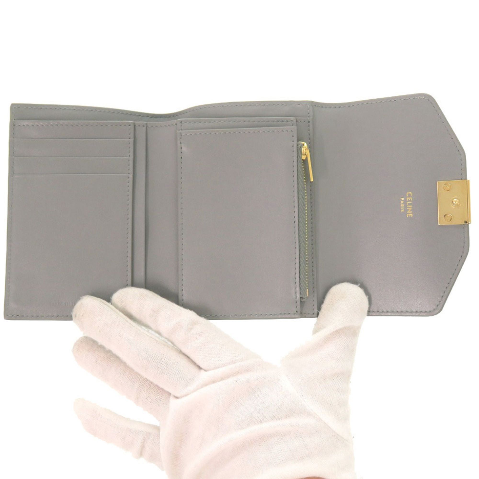 Leather Wallet (Tri-Fold) (Pre-Owned) - Celine - Modalova