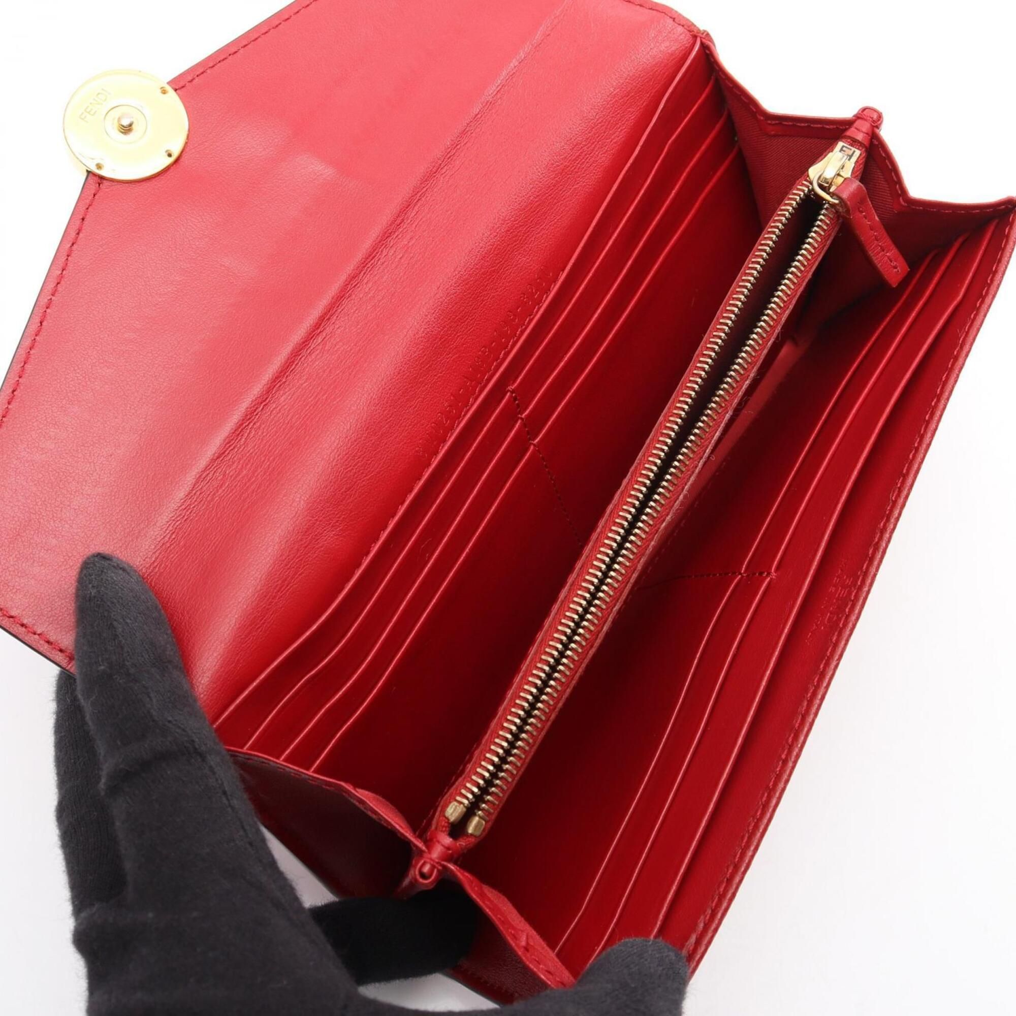 Leather Long Wallet (Bi-Fold) (Pre-Owned) - Fendi - Modalova