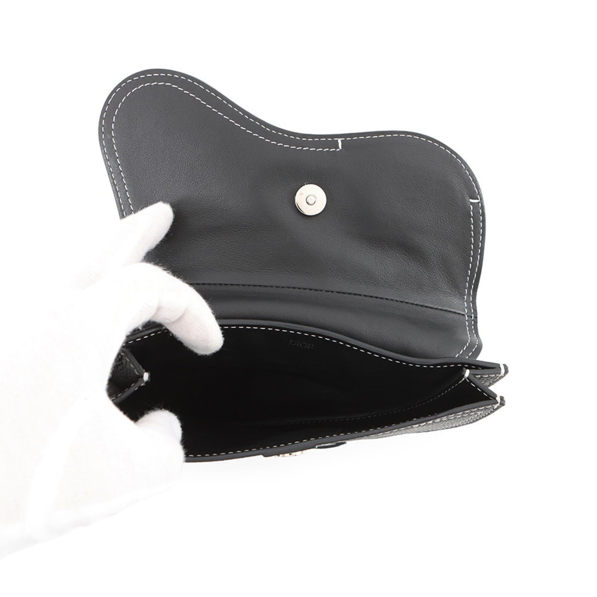Leather Clutch Bag Handbag Saddle Bag (Pre-Owned) - Christian Dior - Modalova