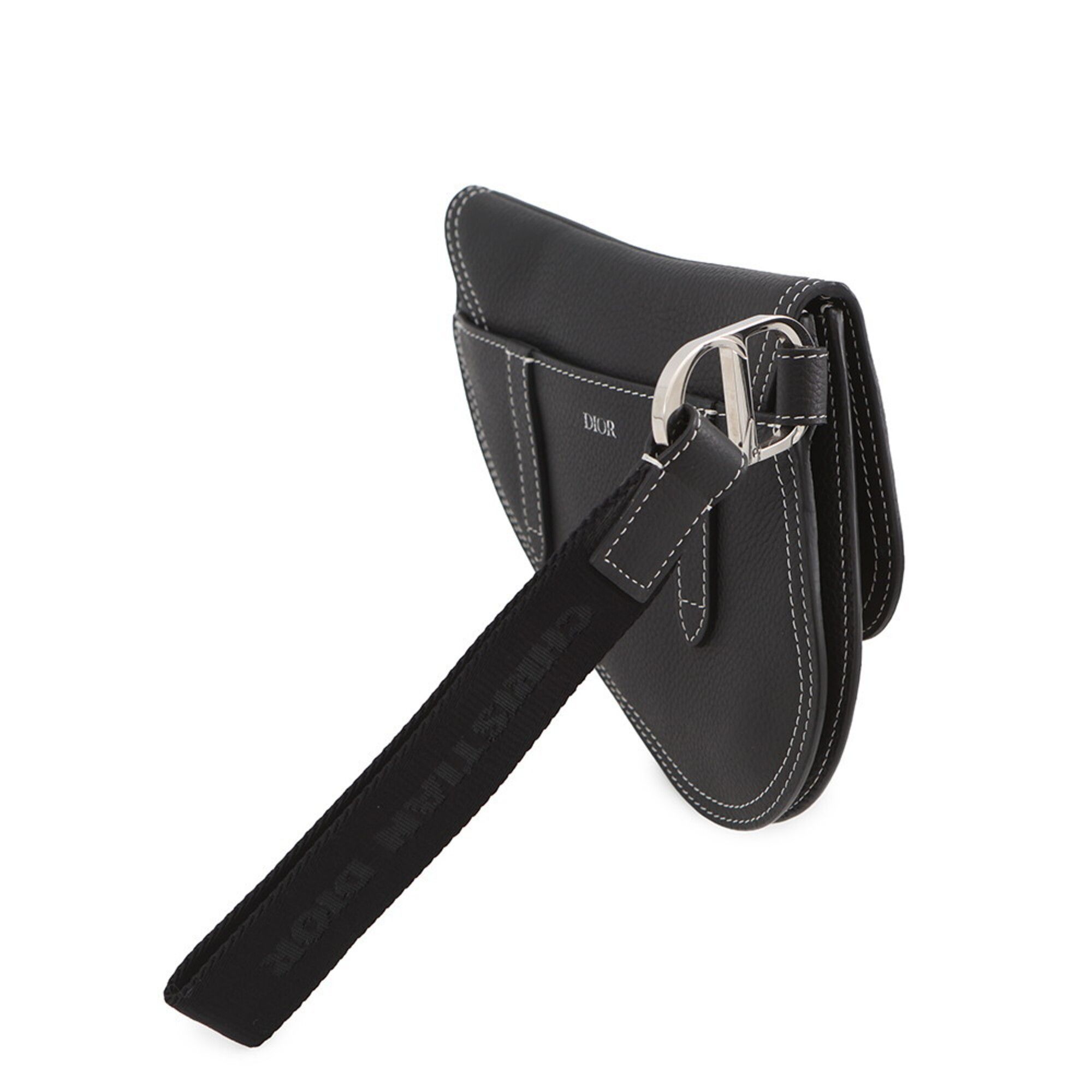 Leather Clutch Bag Handbag Saddle Bag (Pre-Owned) - Christian Dior - Modalova