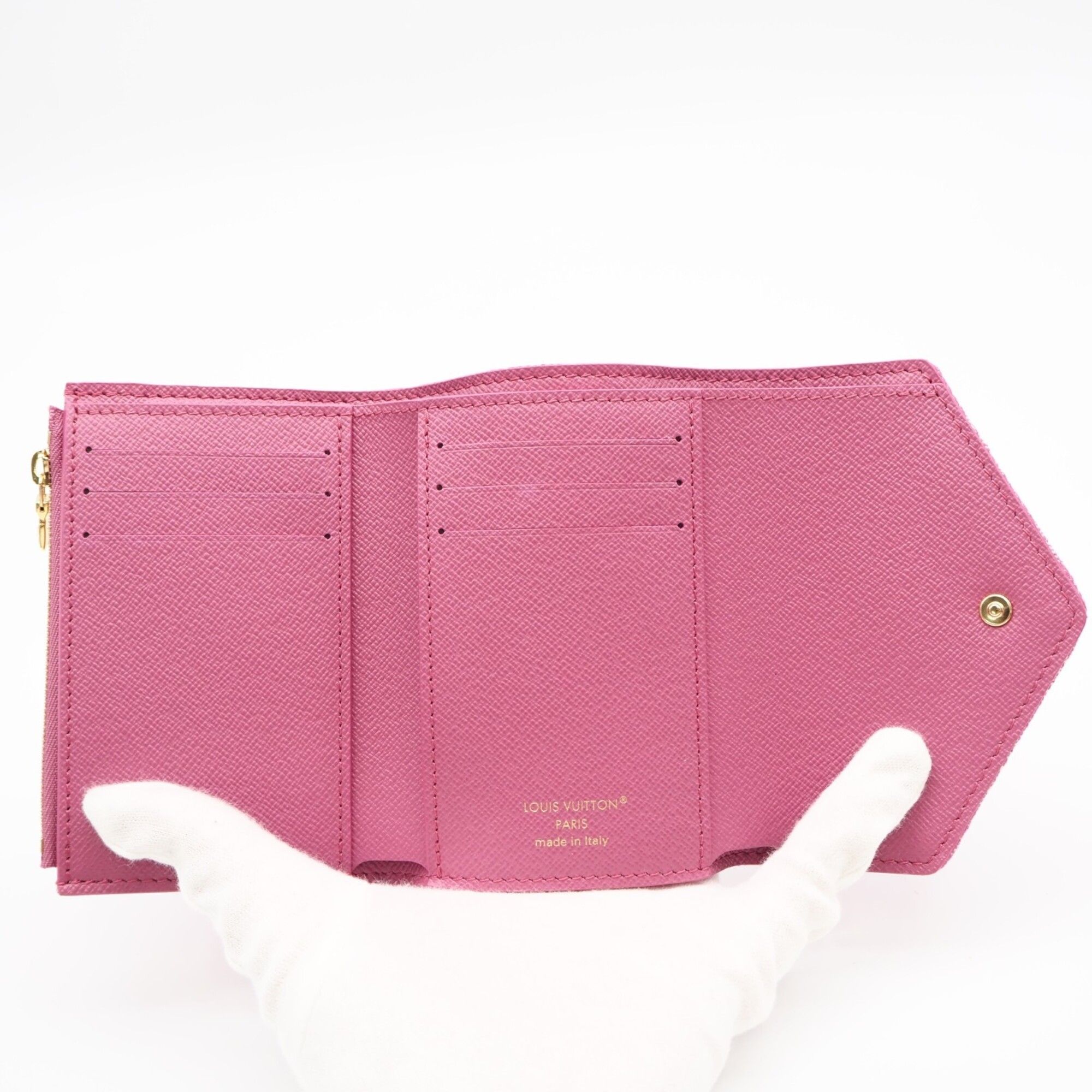 Monogram Denim Canvas Leather Wallet (Tri-Fold) (Pre-Owned) - Louis Vuitton - Modalova