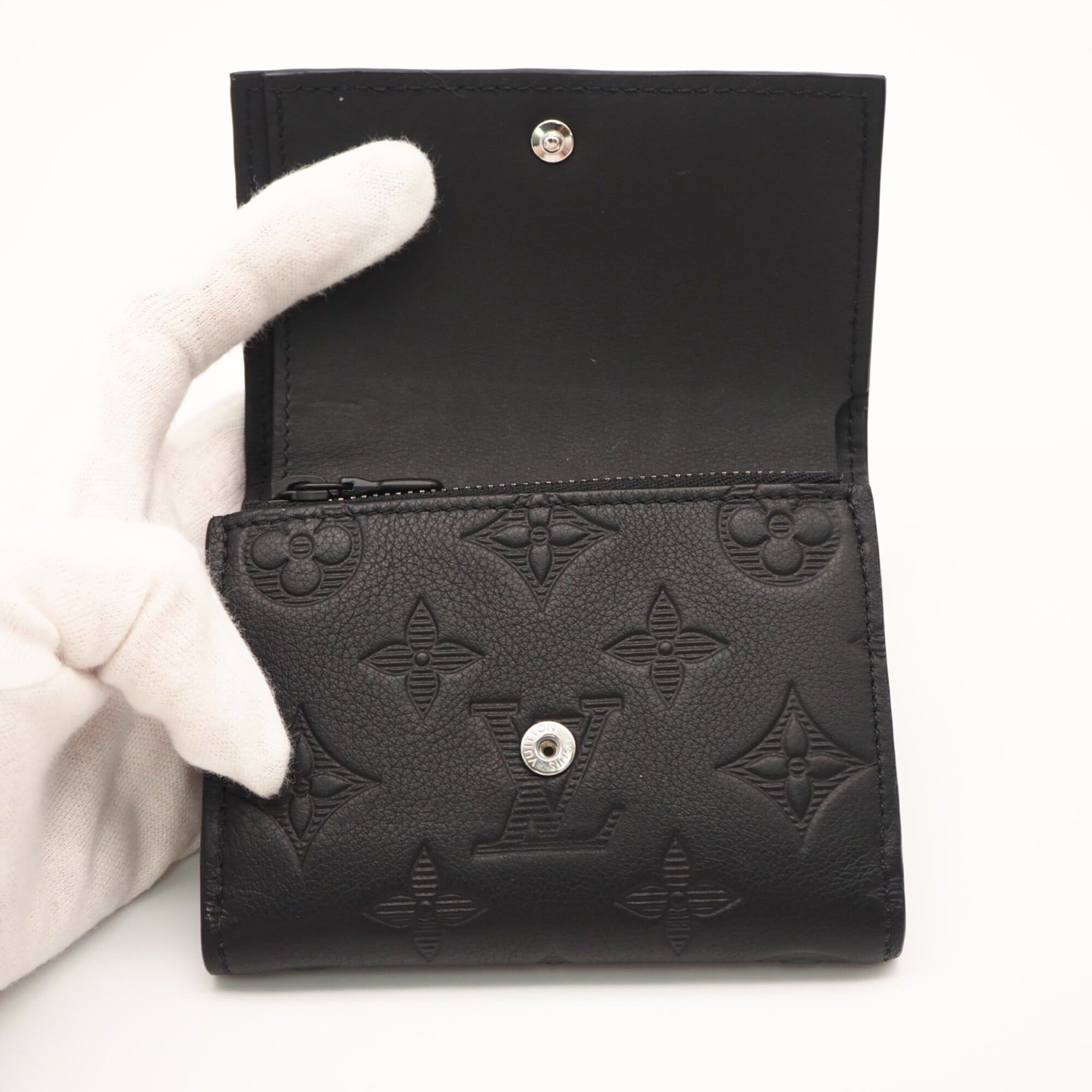 Monogram Shadow Leather Wallet (Tri-Fold) (Pre-Owned) - Louis Vuitton - Modalova