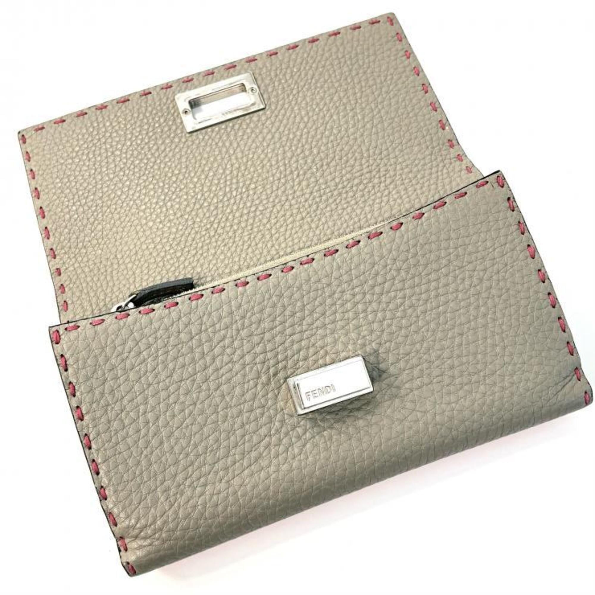 Leather Long Wallet (Bi-Fold) (Pre-Owned) - Fendi - Modalova