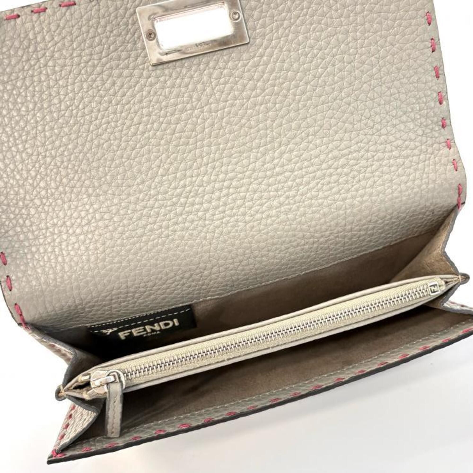 Leather Long Wallet (Bi-Fold) (Pre-Owned) - Fendi - Modalova