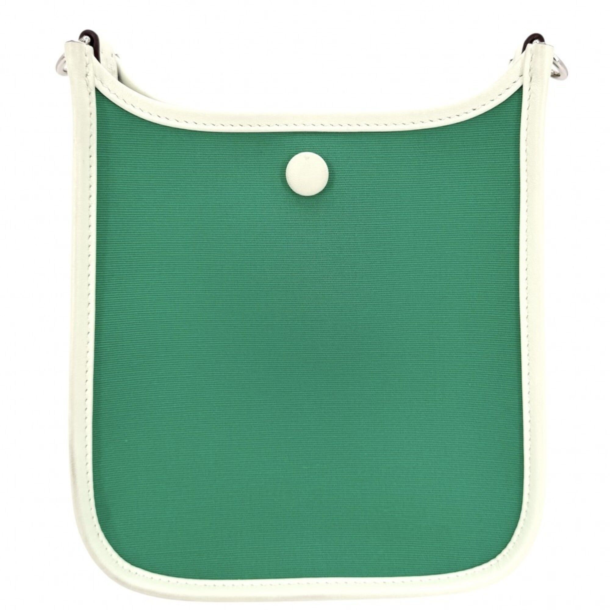 Mint Canvas Leather Shoulder Bag (Pre-Owned) - Hermes - Modalova