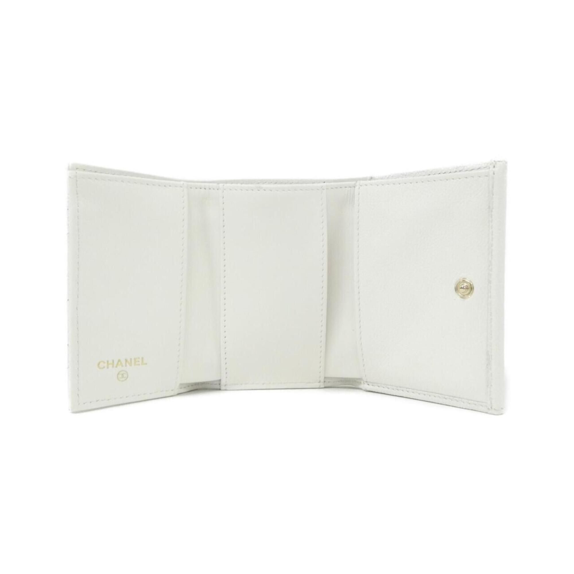 Grained Calfskin Wallet (Tri-Fold) (Pre-Owned) - Chanel - Modalova