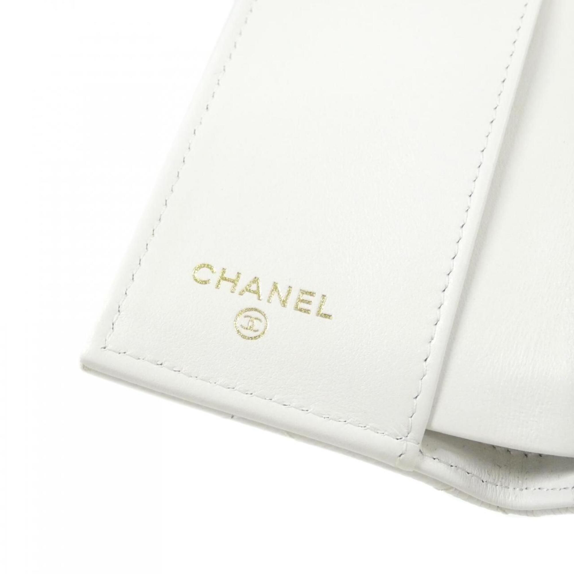Grained Calfskin Wallet (Tri-Fold) (Pre-Owned) - Chanel - Modalova