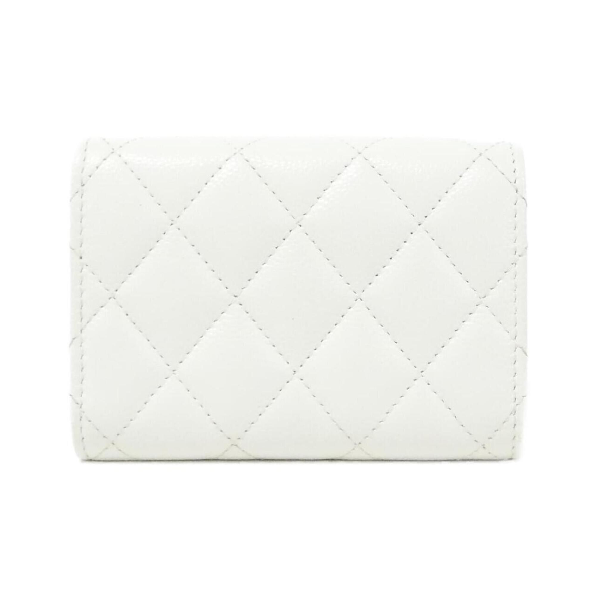 Grained Calfskin Wallet (Tri-Fold) (Pre-Owned) - Chanel - Modalova