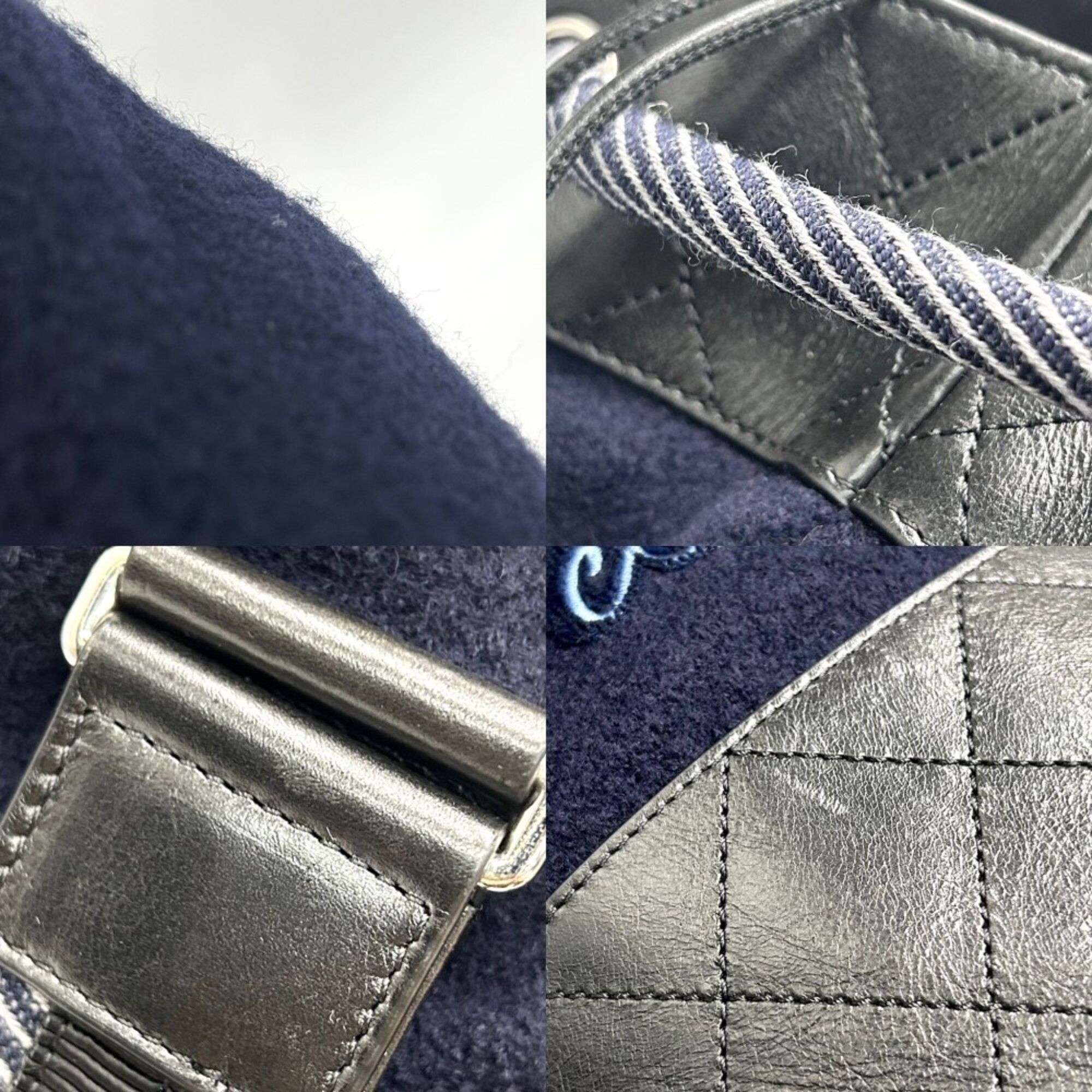 Wool Leather Shoulder Bag (Pre-Owned) - Chanel - Modalova