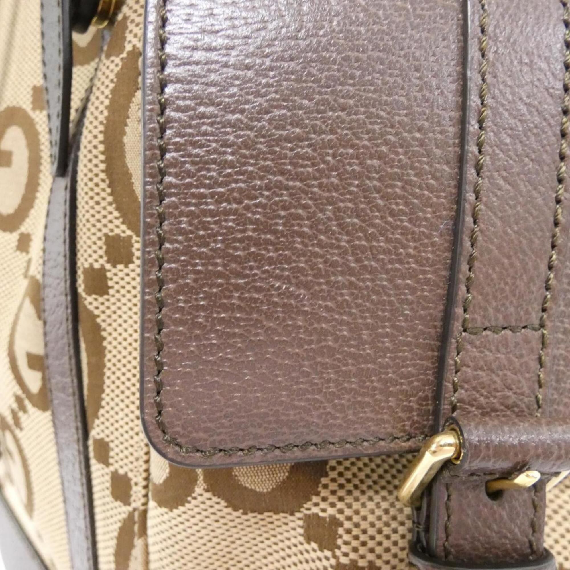 Gg Canvas Leather Backpack (Pre-Owned) - Gucci - Modalova