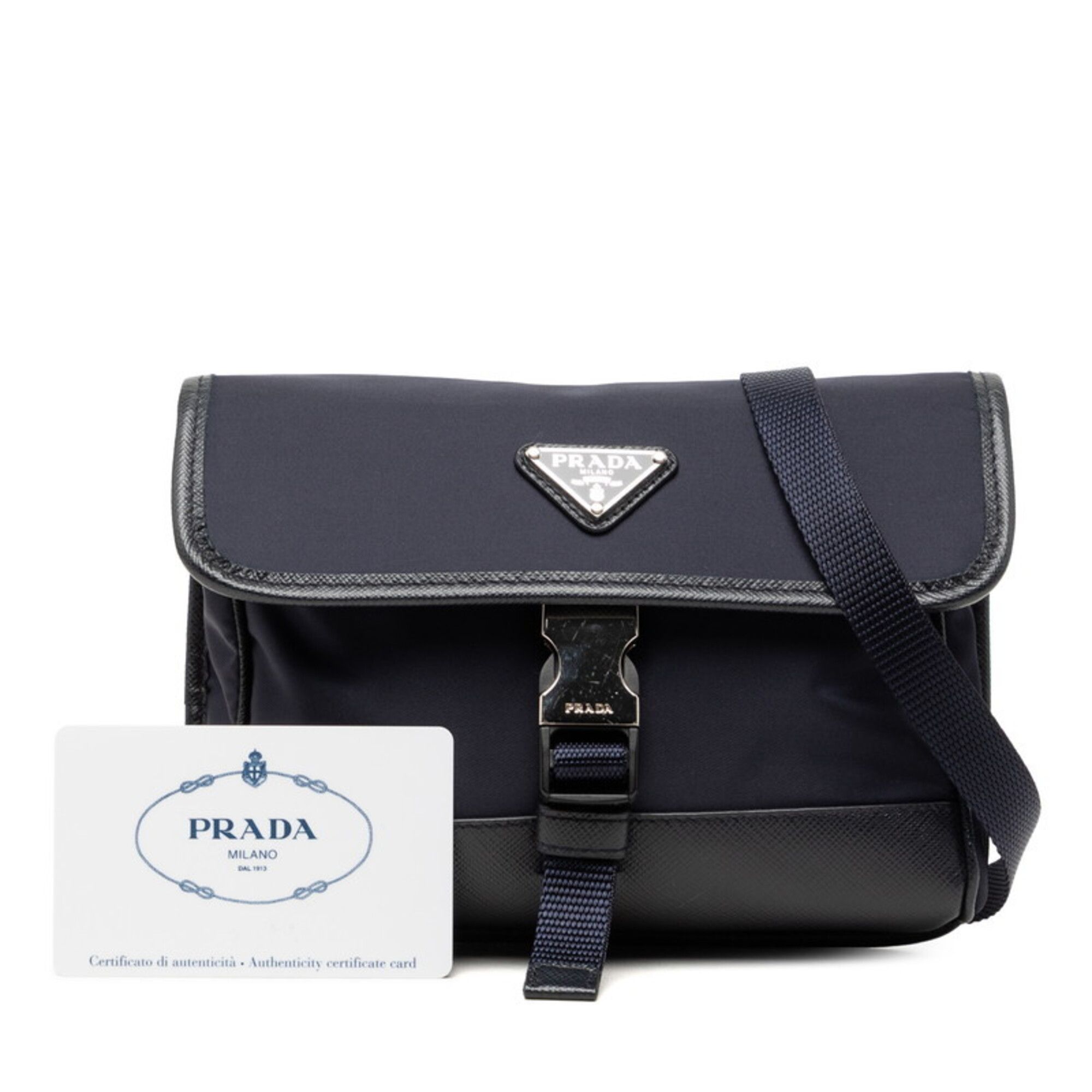 Nylon Leather Shoulder Bag (Pre-Owned) - Prada - Modalova