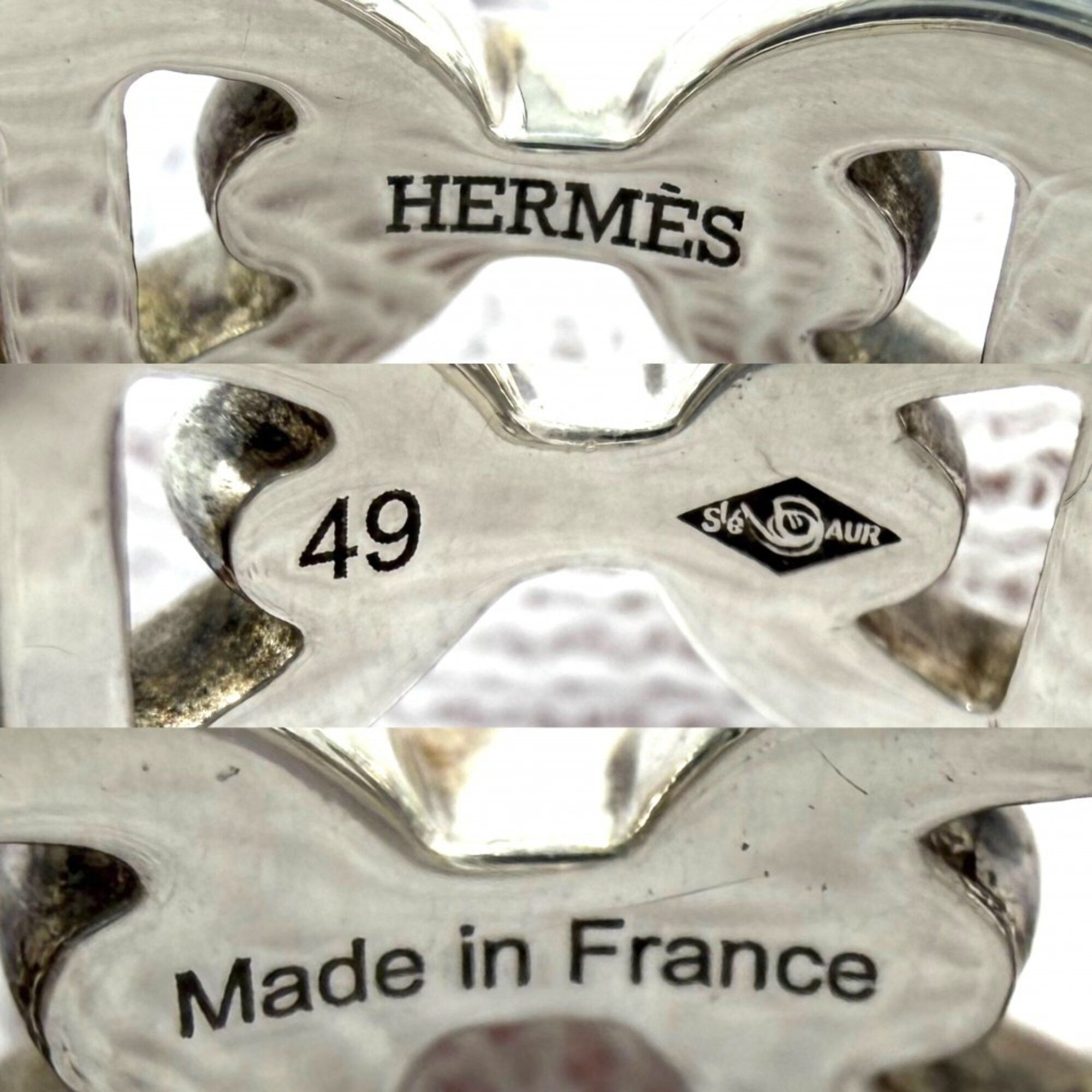 Silver 925 Band Ring (Pre-Owned) - Hermes - Modalova