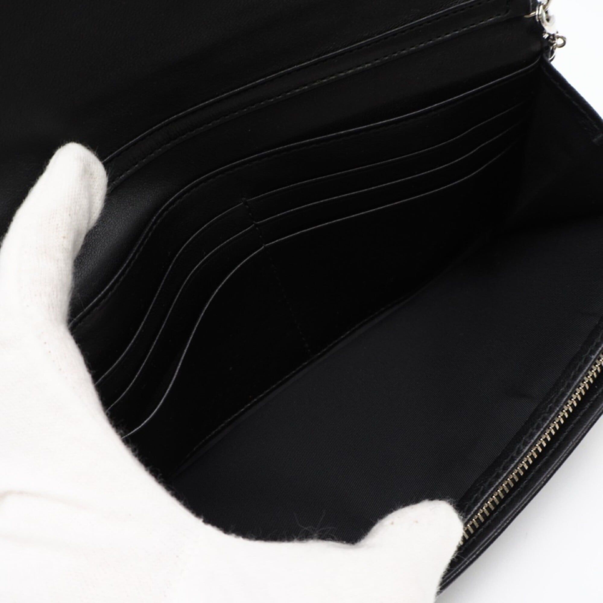 Leather Chain/Shoulder Wallet (Pre-Owned) - Christian Dior - Modalova