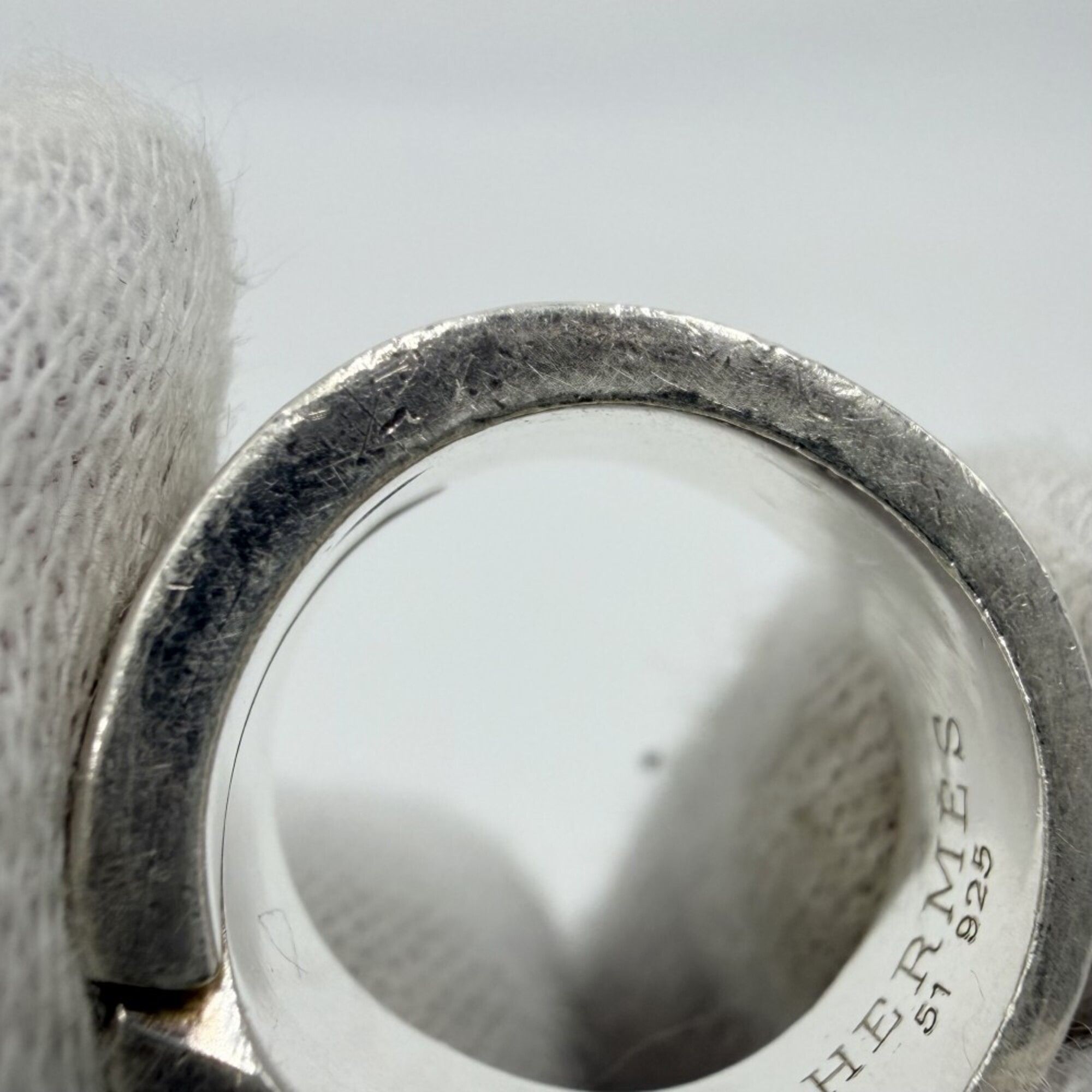 Silver 925 Band Ring (Pre-Owned) - Hermes - Modalova