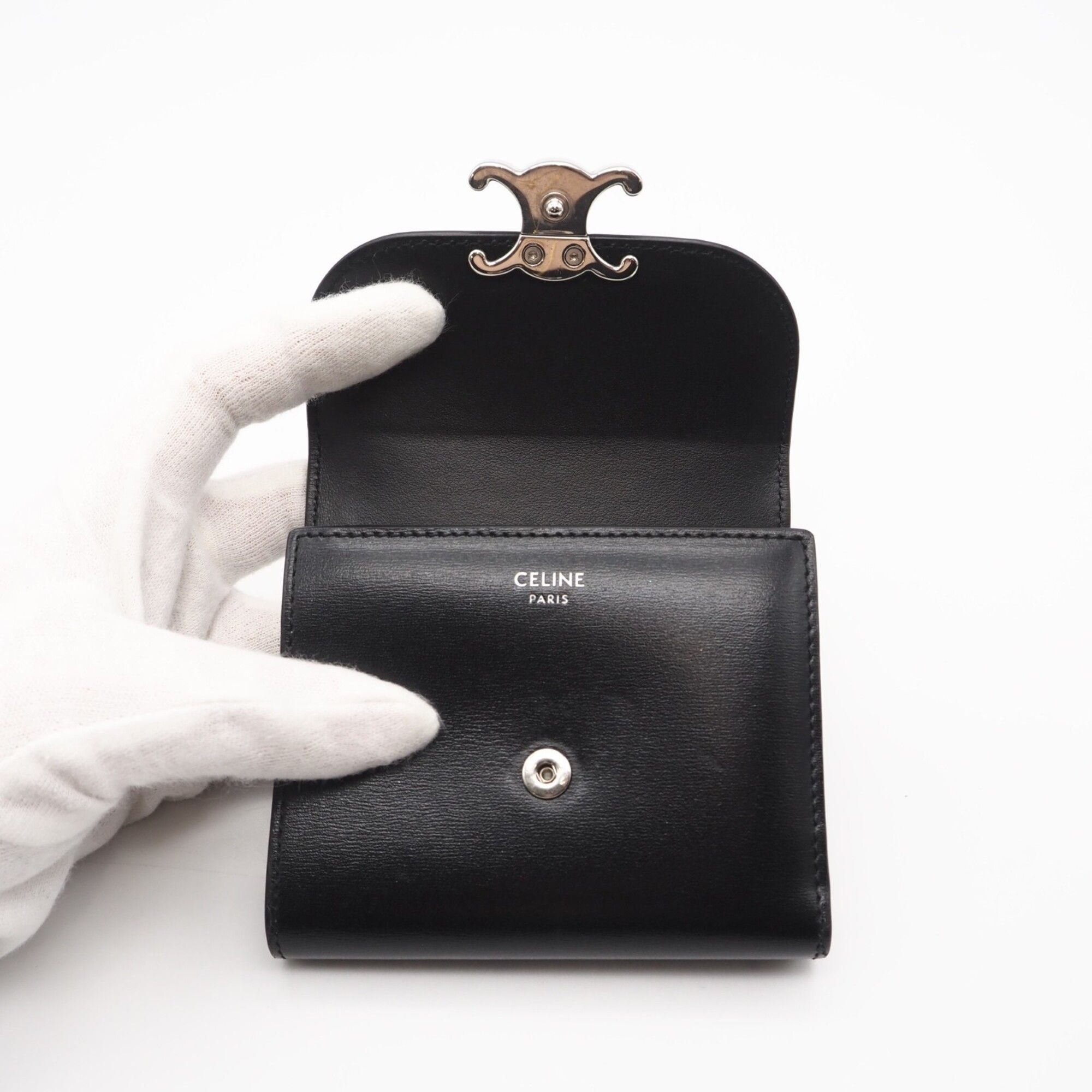 Leather Wallet (Tri-Fold) (Pre-Owned) - Celine - Modalova