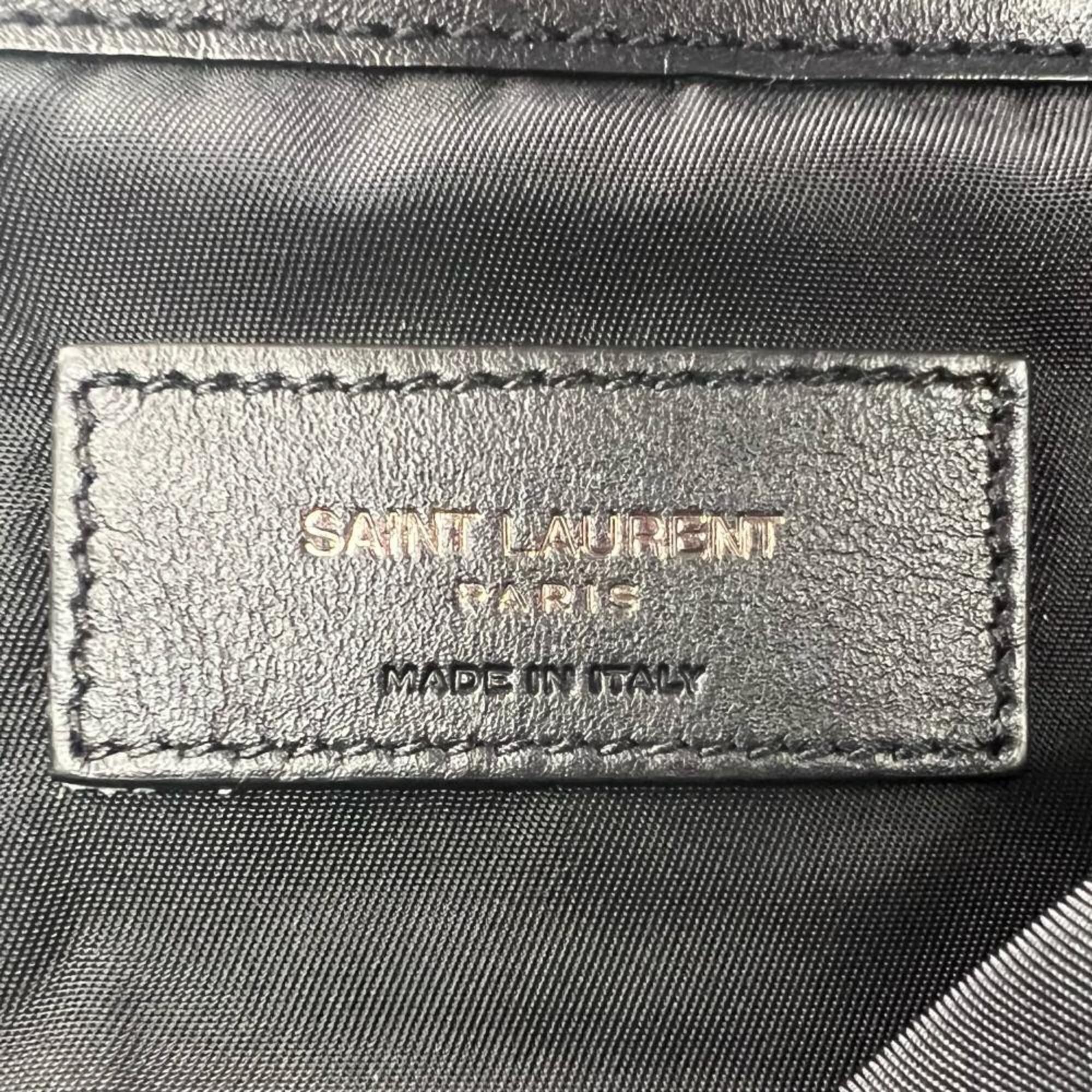 Leather Nylon Backpack (Pre-Owned) - Saint Laurent - Modalova
