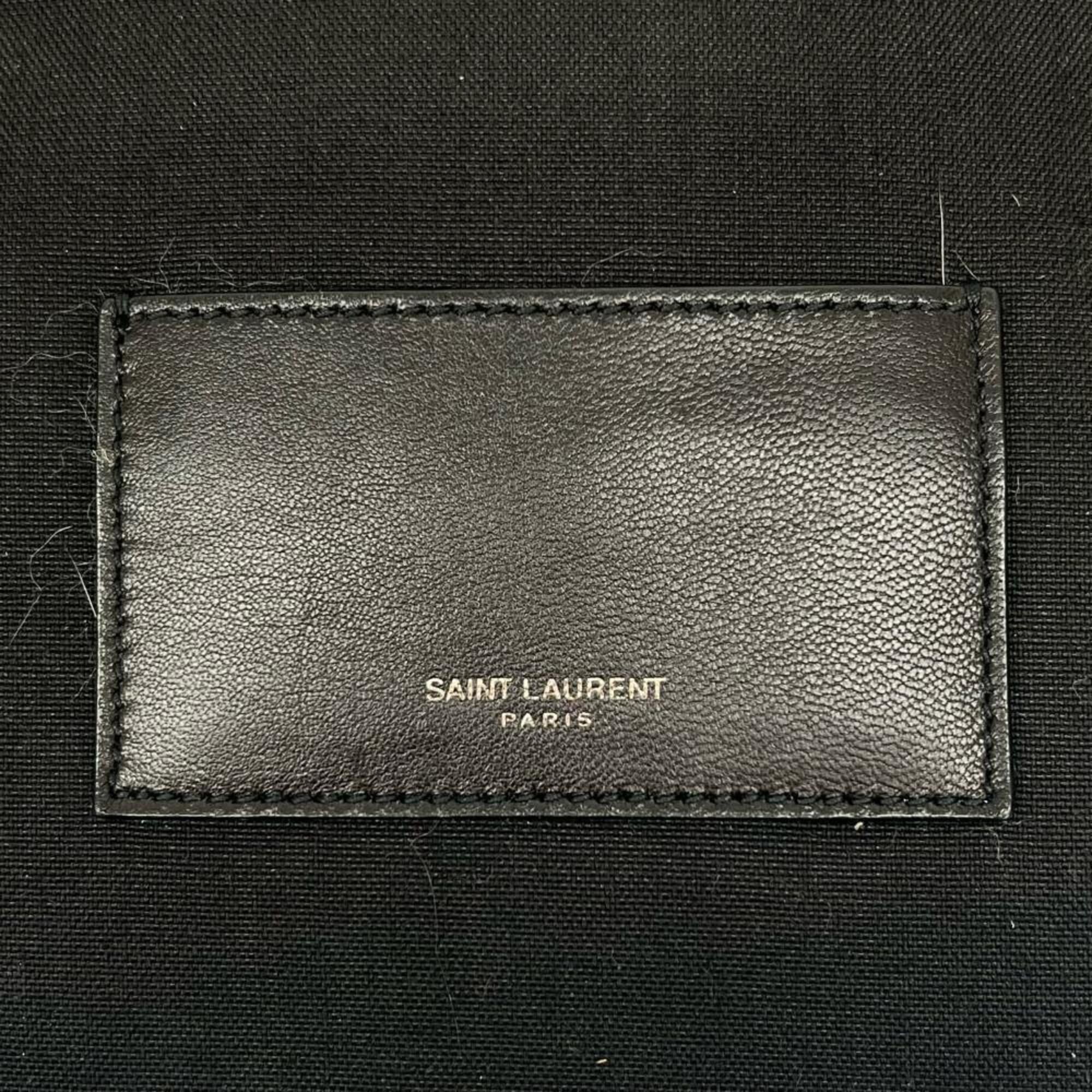 Leather Nylon Backpack (Pre-Owned) - Saint Laurent - Modalova
