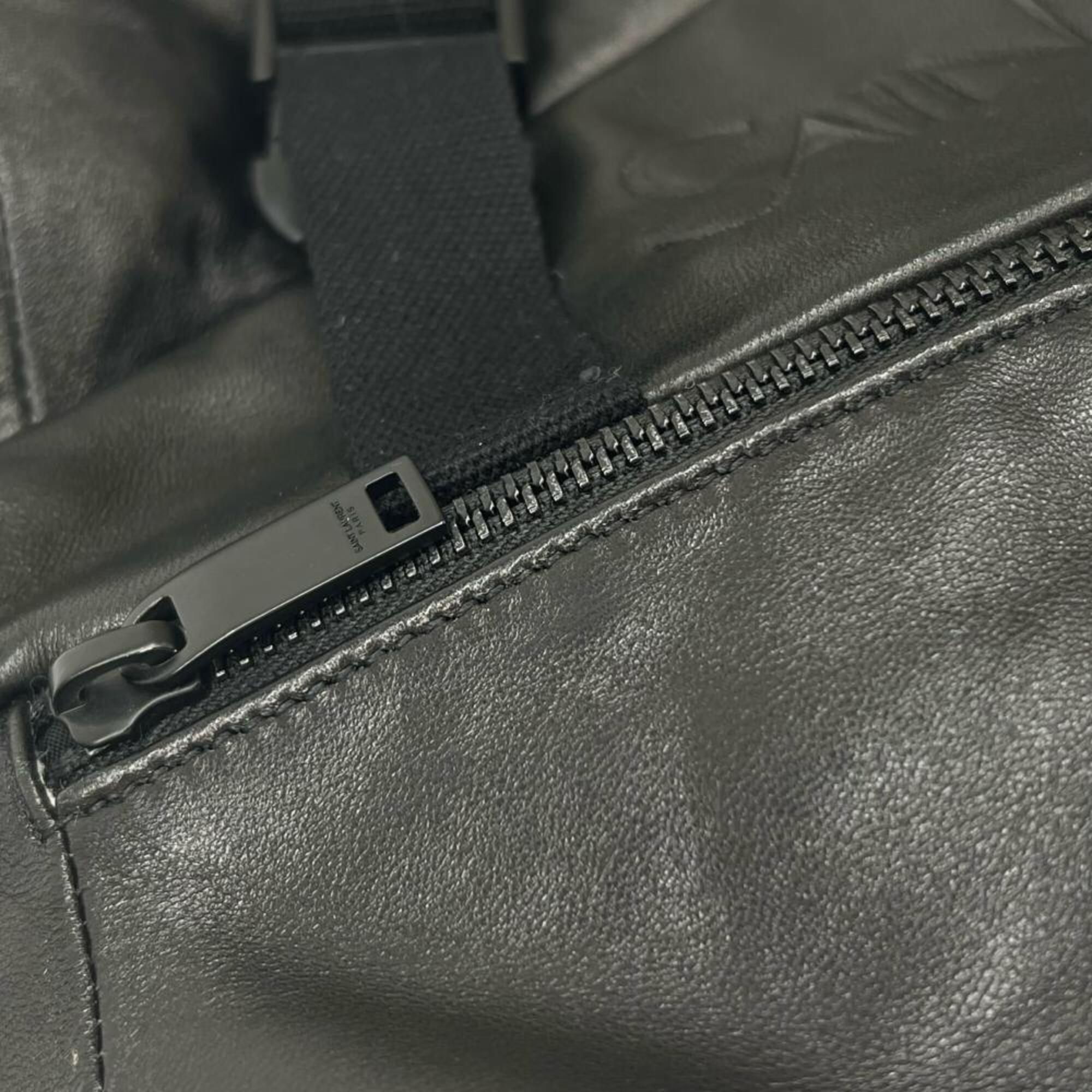 Leather Nylon Backpack (Pre-Owned) - Saint Laurent - Modalova