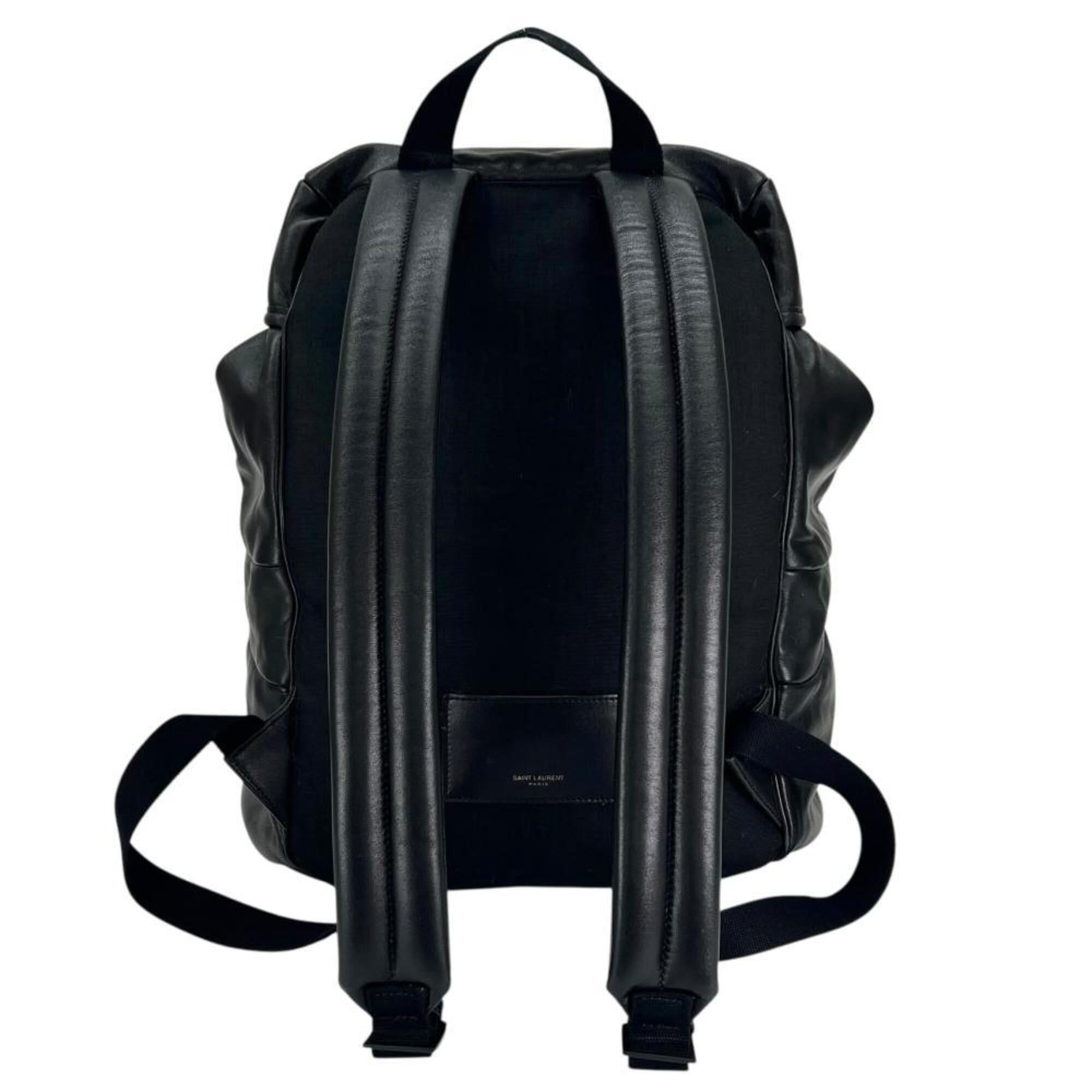 Leather Nylon Backpack (Pre-Owned) - Saint Laurent - Modalova