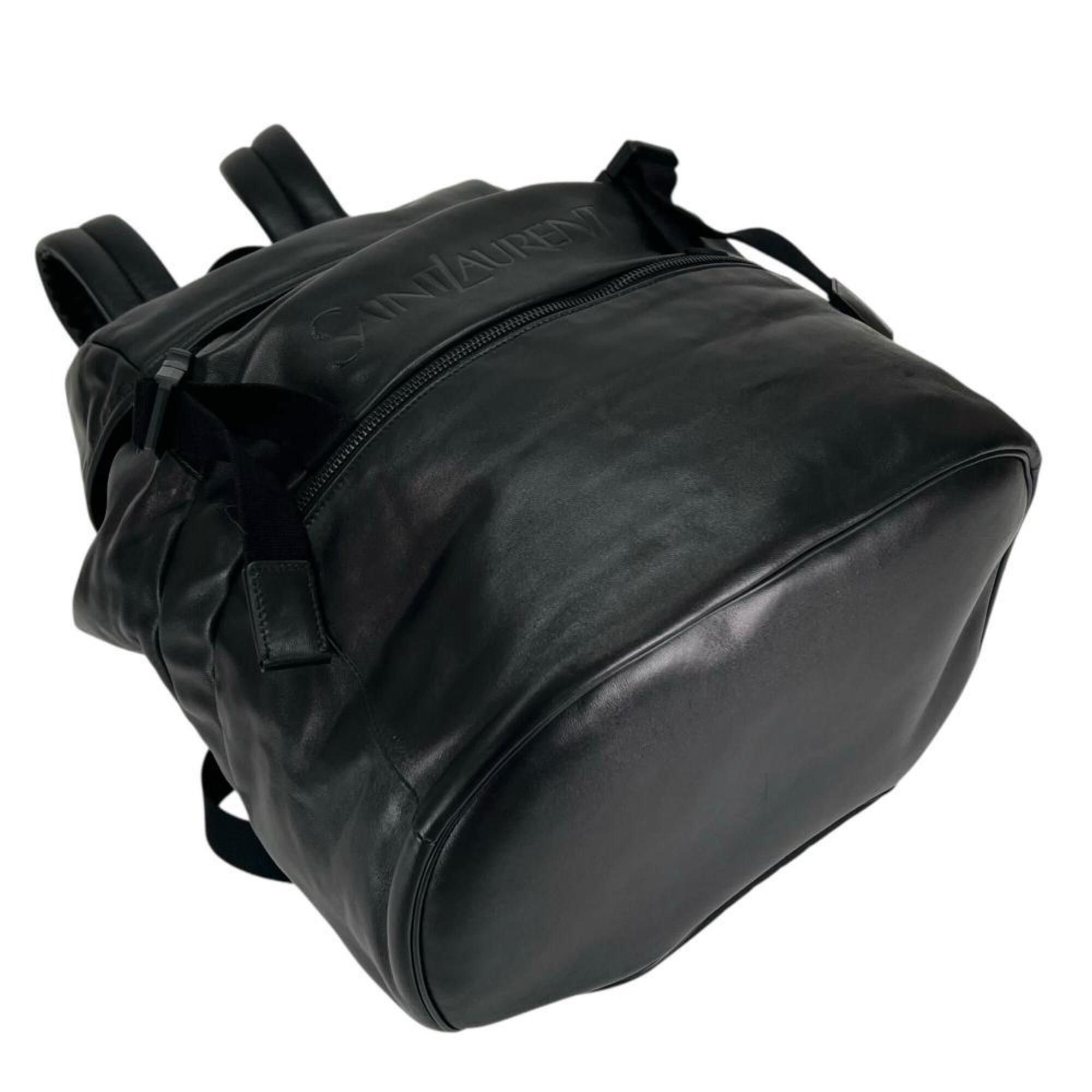 Leather Nylon Backpack (Pre-Owned) - Saint Laurent - Modalova