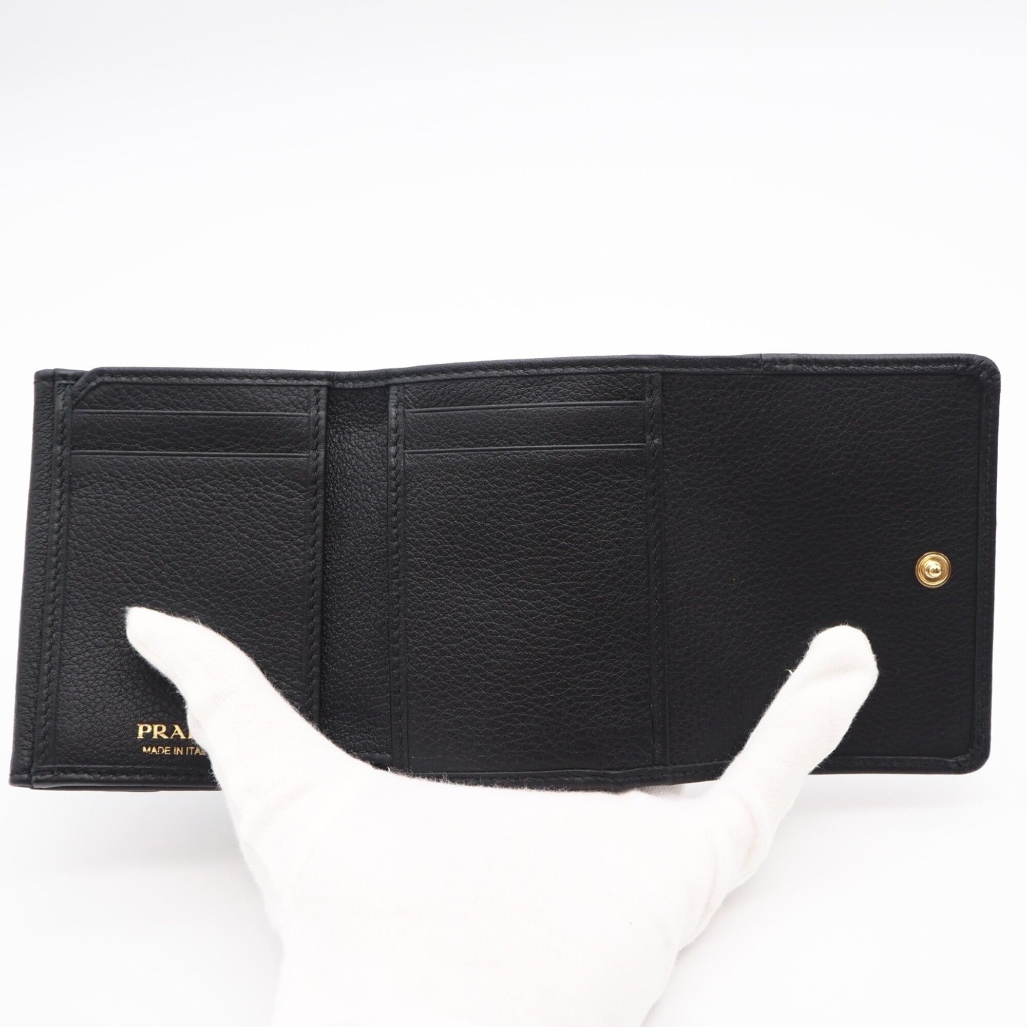 Leather Wallet (Tri-Fold) (Pre-Owned) - Prada - Modalova