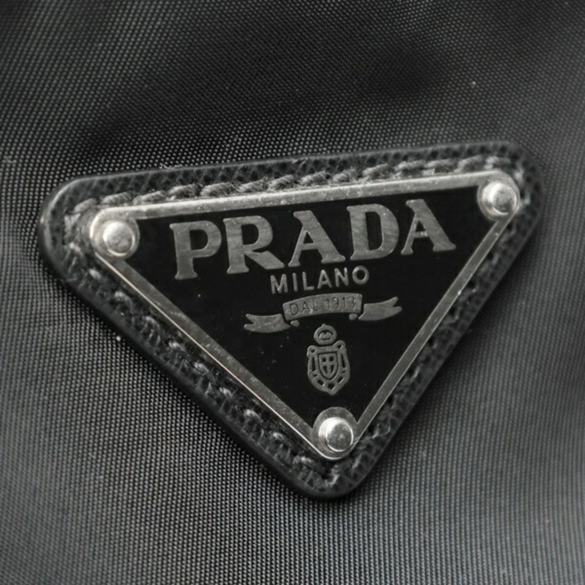 Nylon Leather Fabric Saffiano Boston Bag (Pre-Owned) - Prada - Modalova