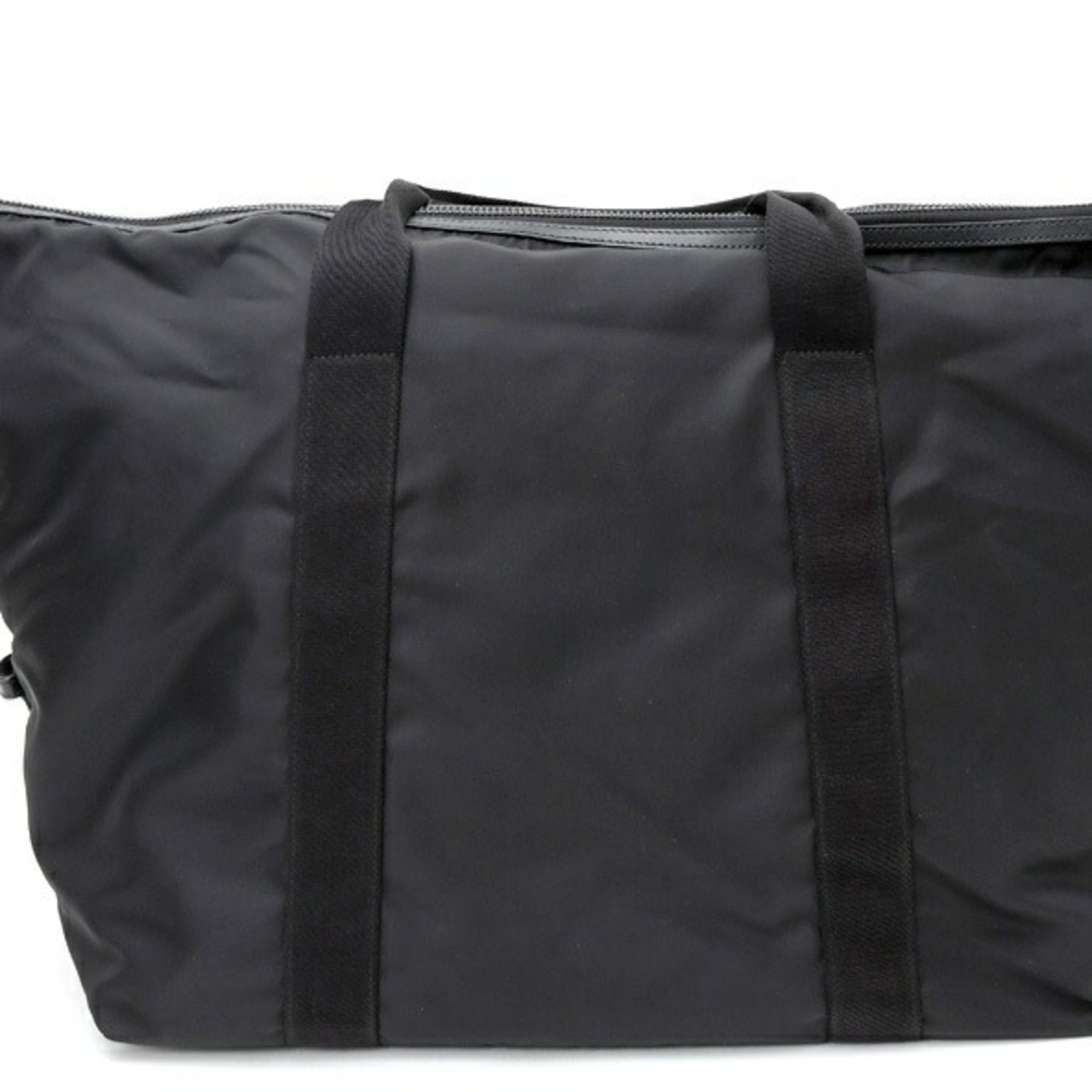 Nylon Leather Fabric Saffiano Boston Bag (Pre-Owned) - Prada - Modalova