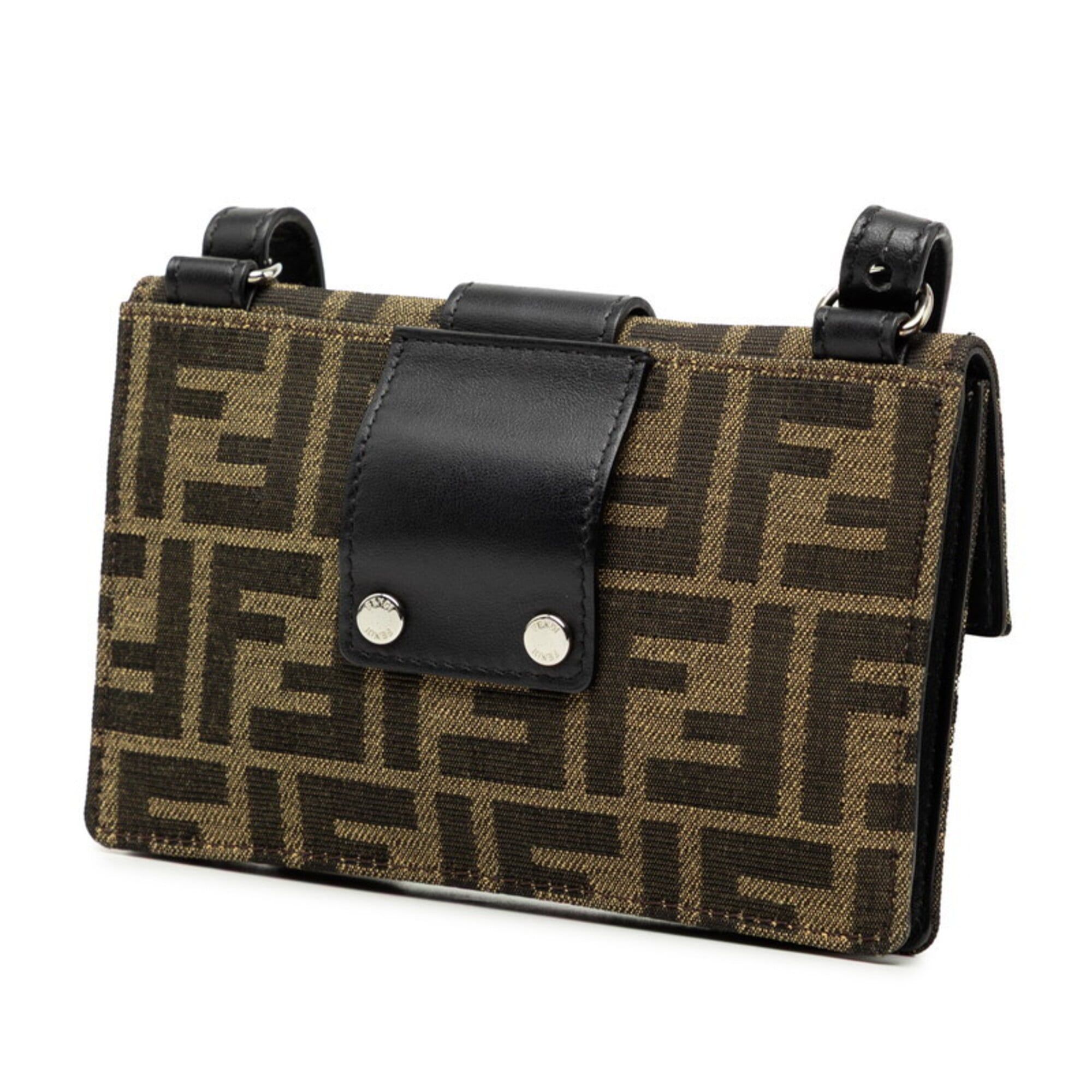 Canvas Leather Shoulder Bag (Pre-Owned) - Fendi - Modalova