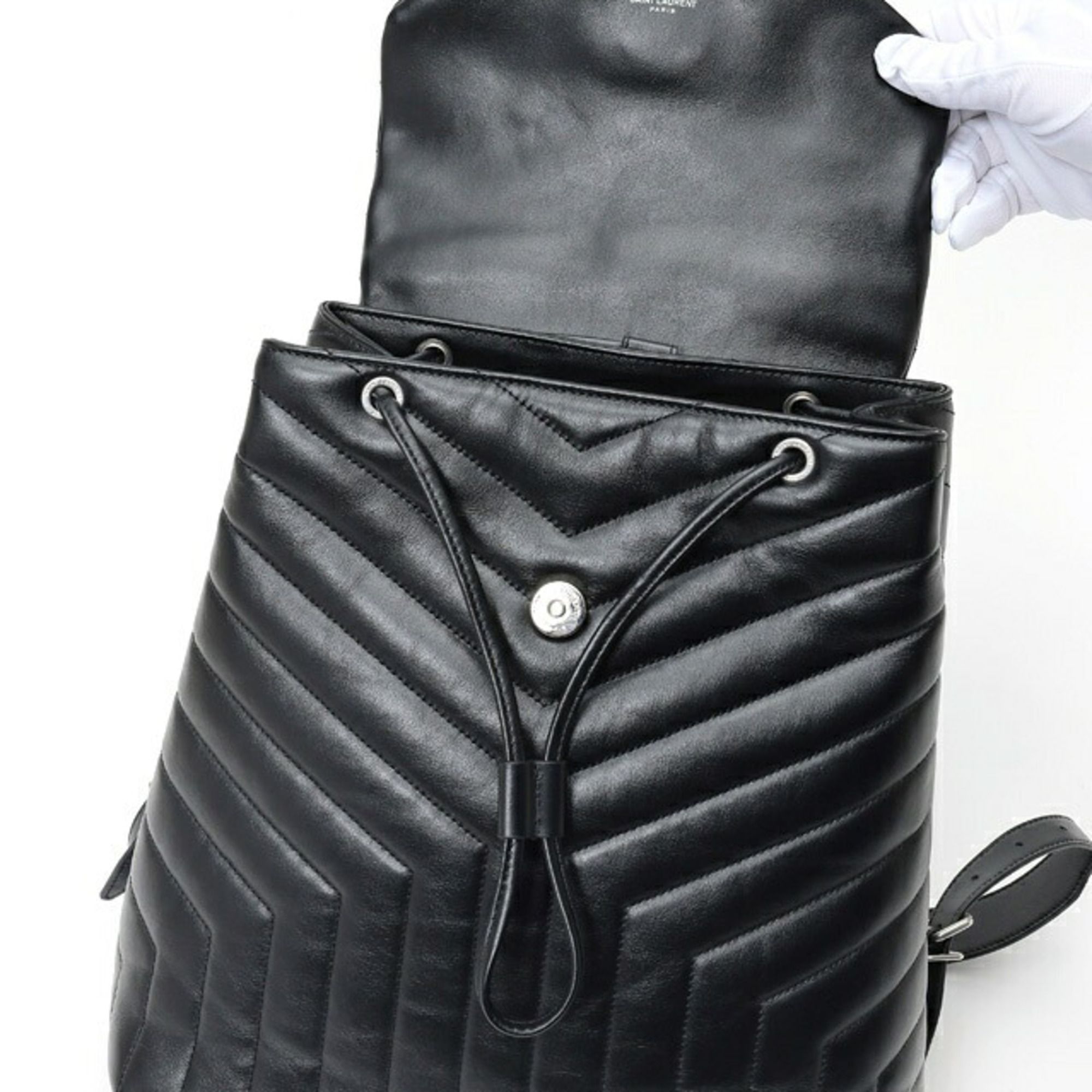 Leather Backpack (Pre-Owned) - Saint Laurent - Modalova
