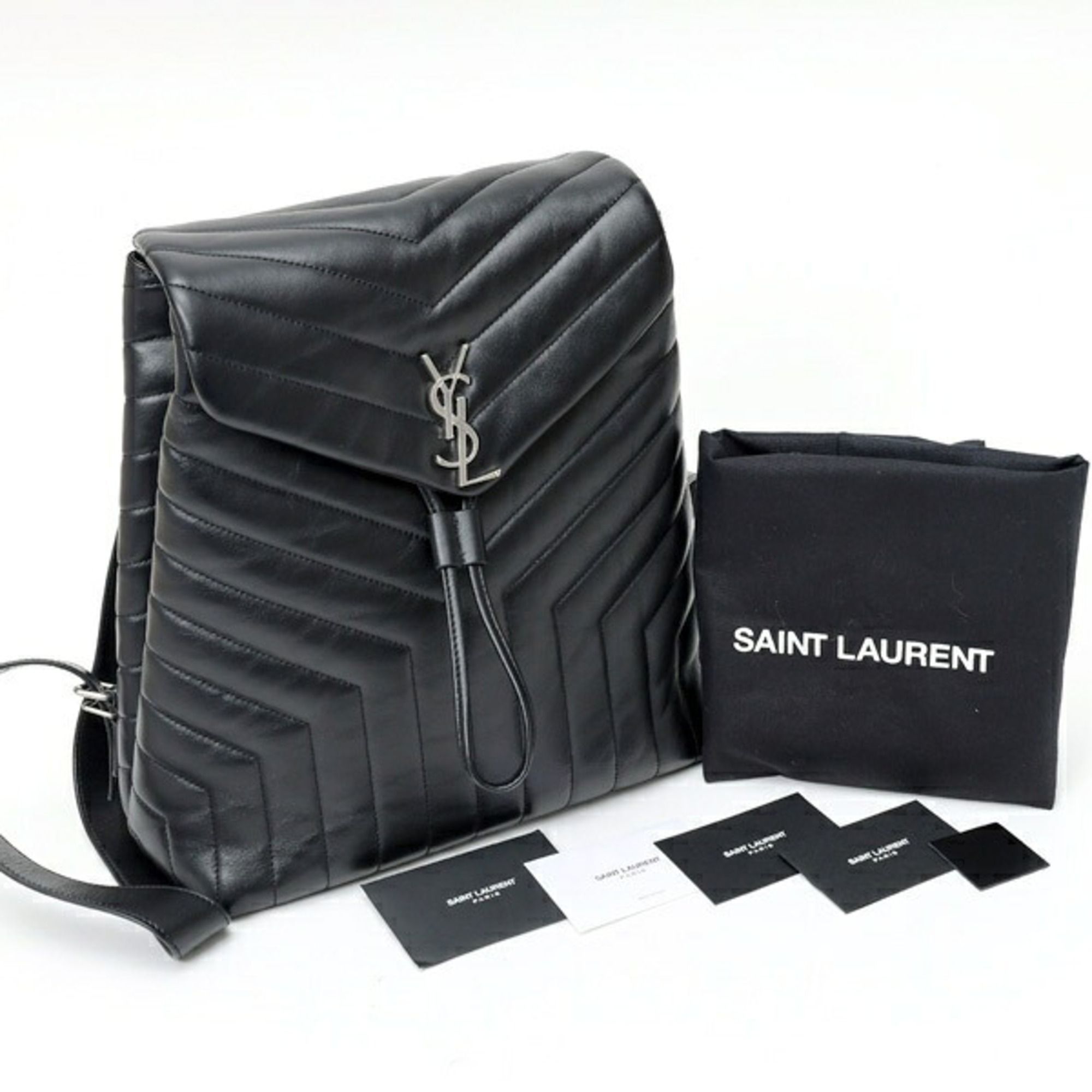 Leather Backpack (Pre-Owned) - Saint Laurent - Modalova